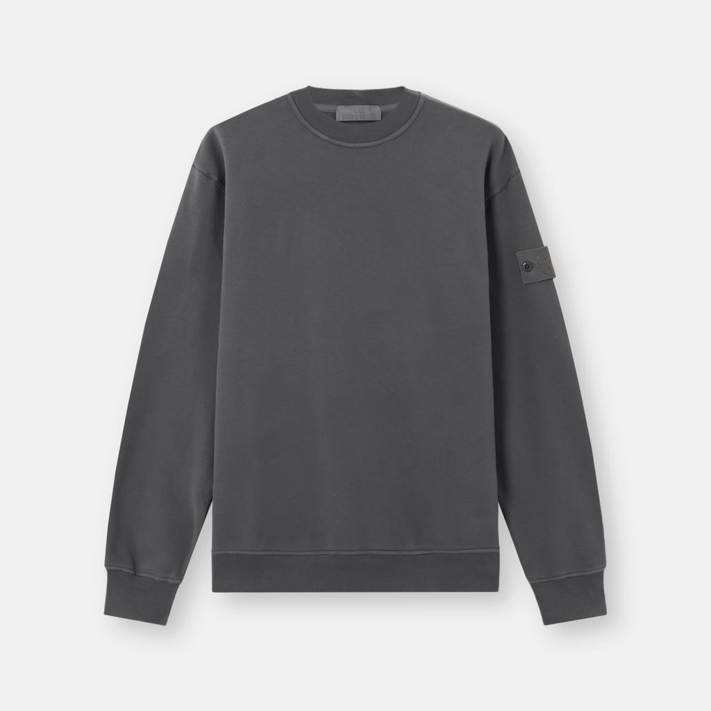 6100069 STRETCH COTTON FLEECE GHOST