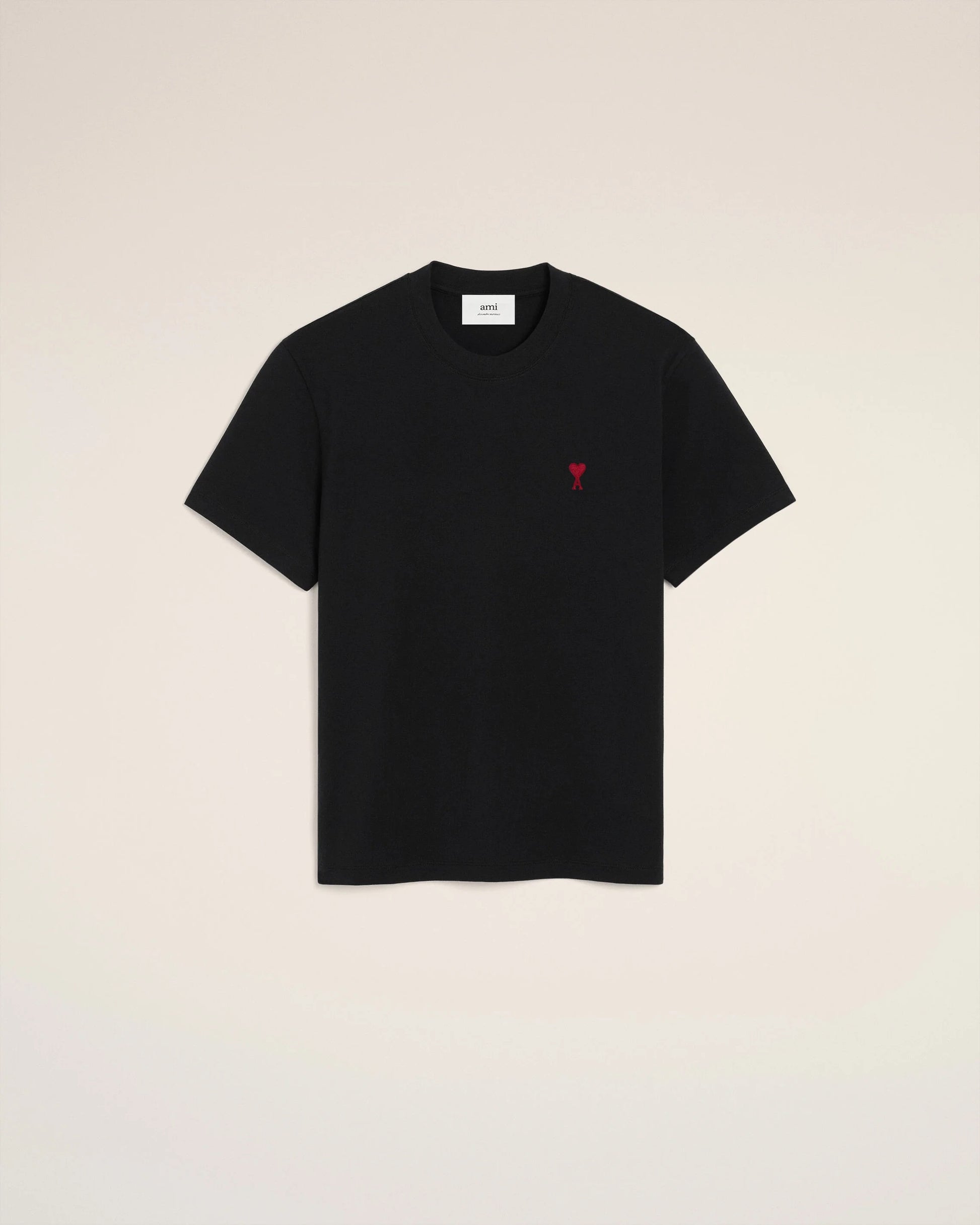 T-Shirt aus schwarzer Baumwolle