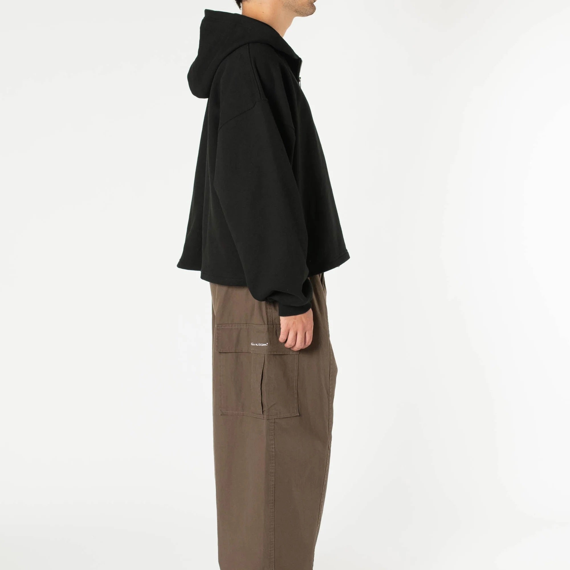 Boxy Zip-up Hoodie