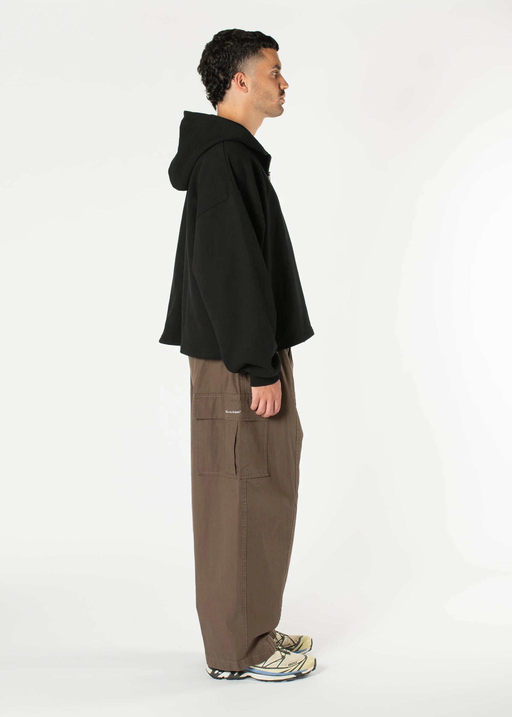 Boxy Zip-up Hoodie
