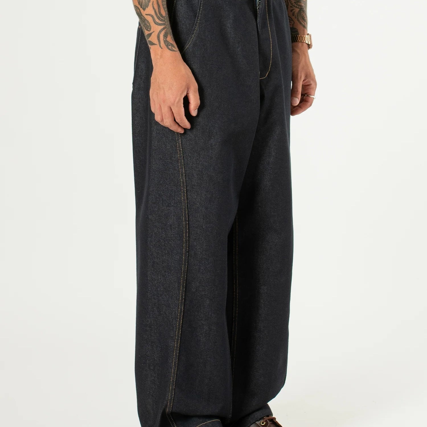 Raw Denim In-stitch Jeans