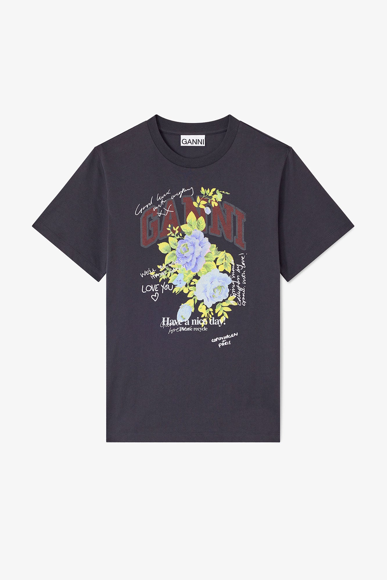 T-Shirt mit Rosenprint