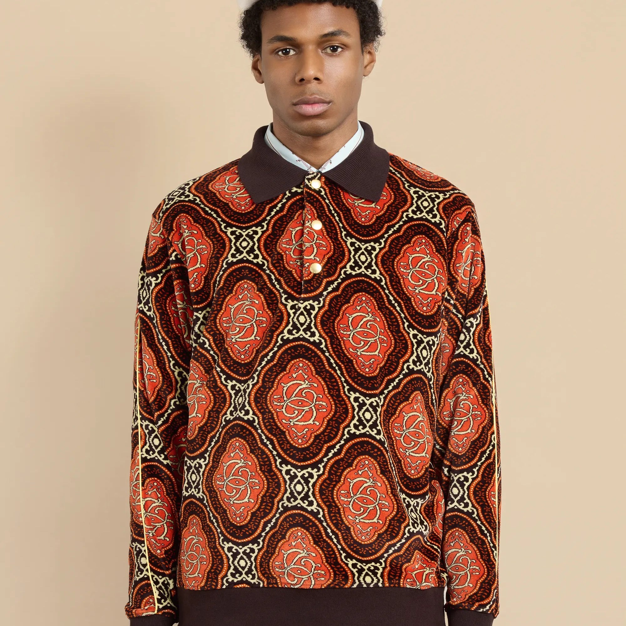 Le Polo Velours Médaillon