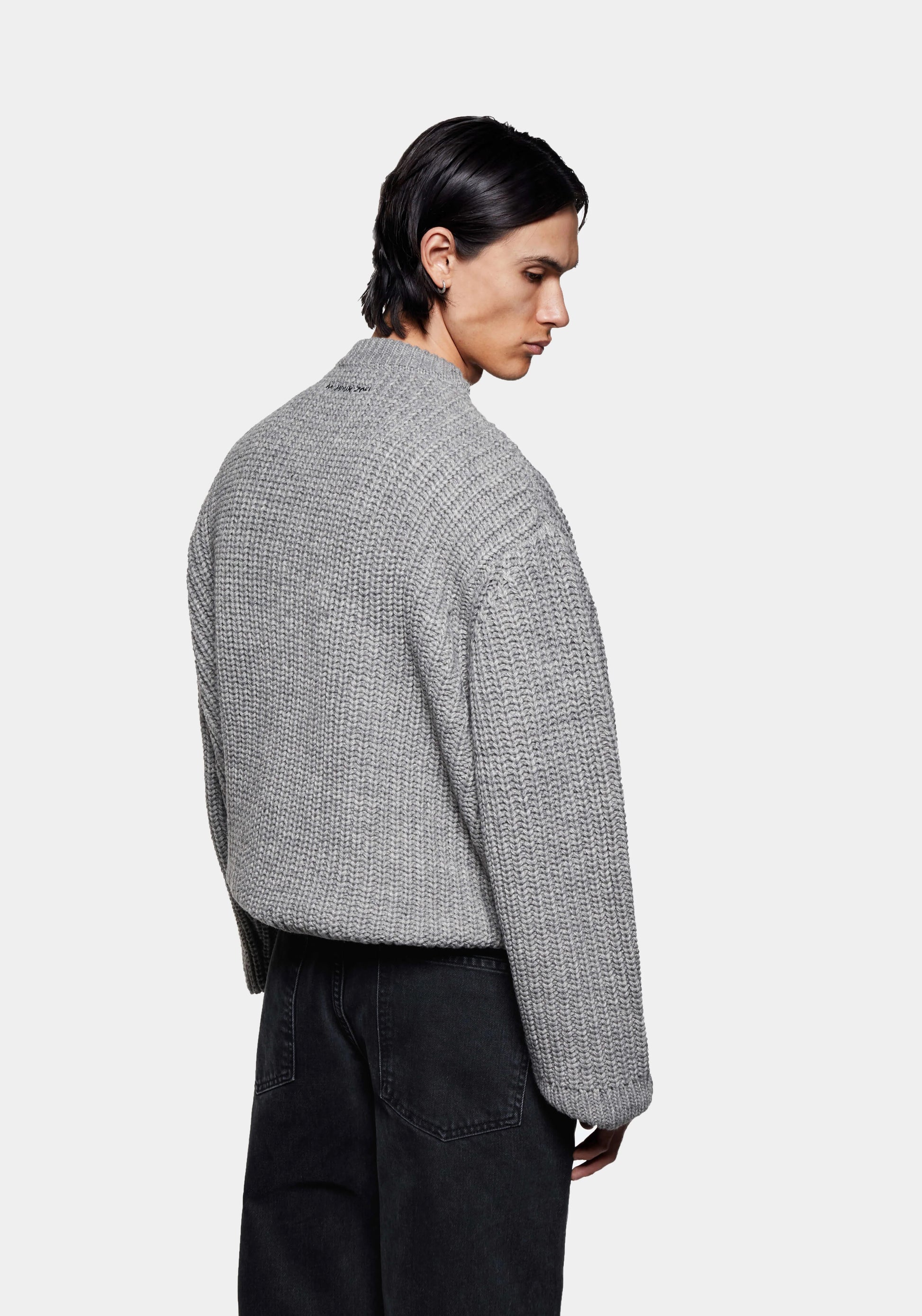 CHUNKY RIB KNIT CREWNECK