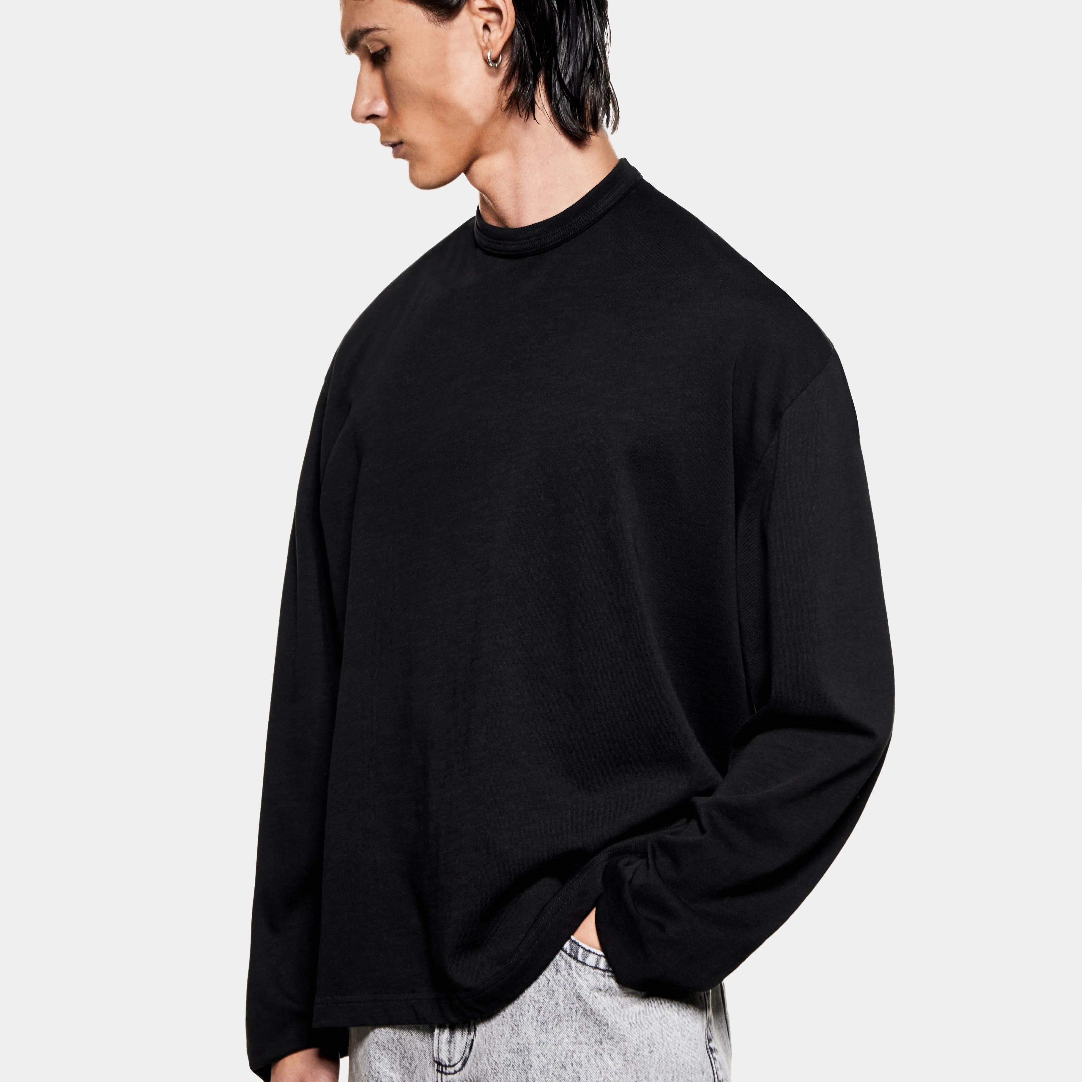 220 GSM SLUB LONGSLEEVE T-SHIRT