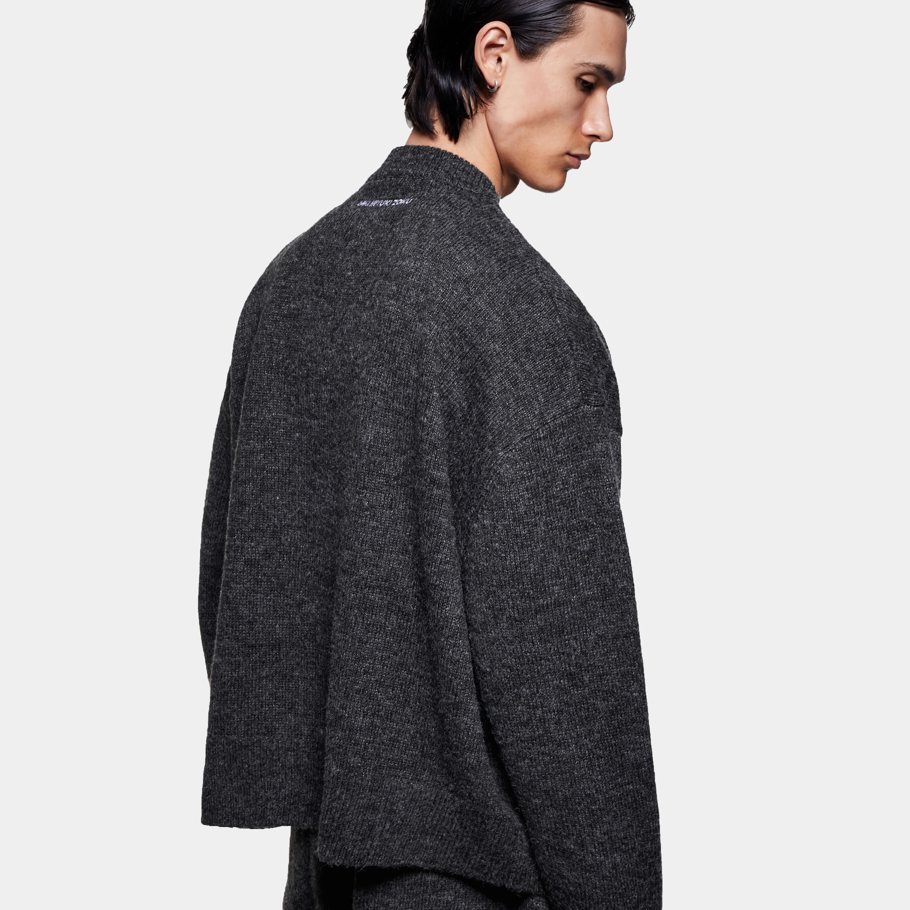 MOHAIR BLEND KNIT CREWNECK