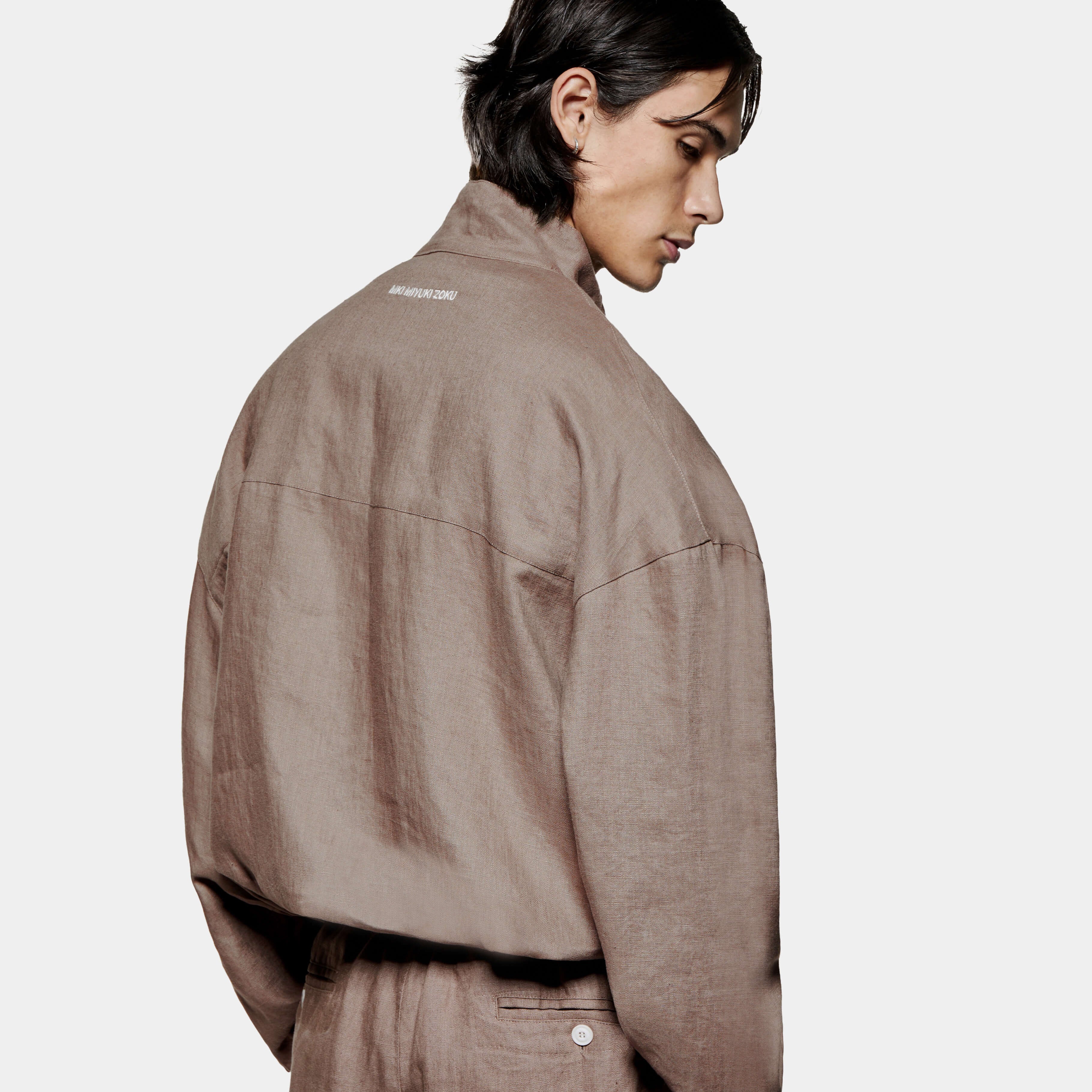 LINEN TRACK JACKET
