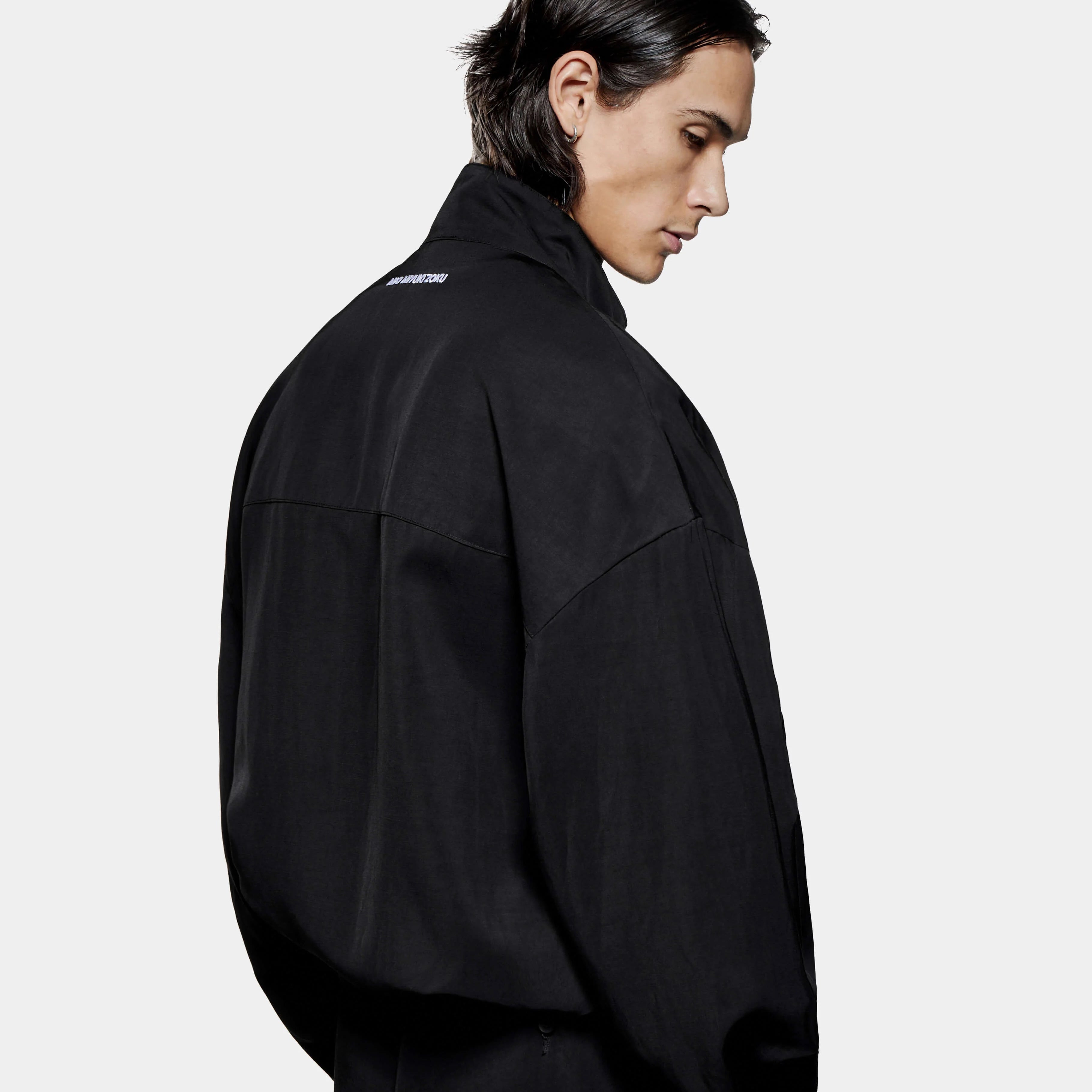 VISCOSE LINEN TRACK JACKET