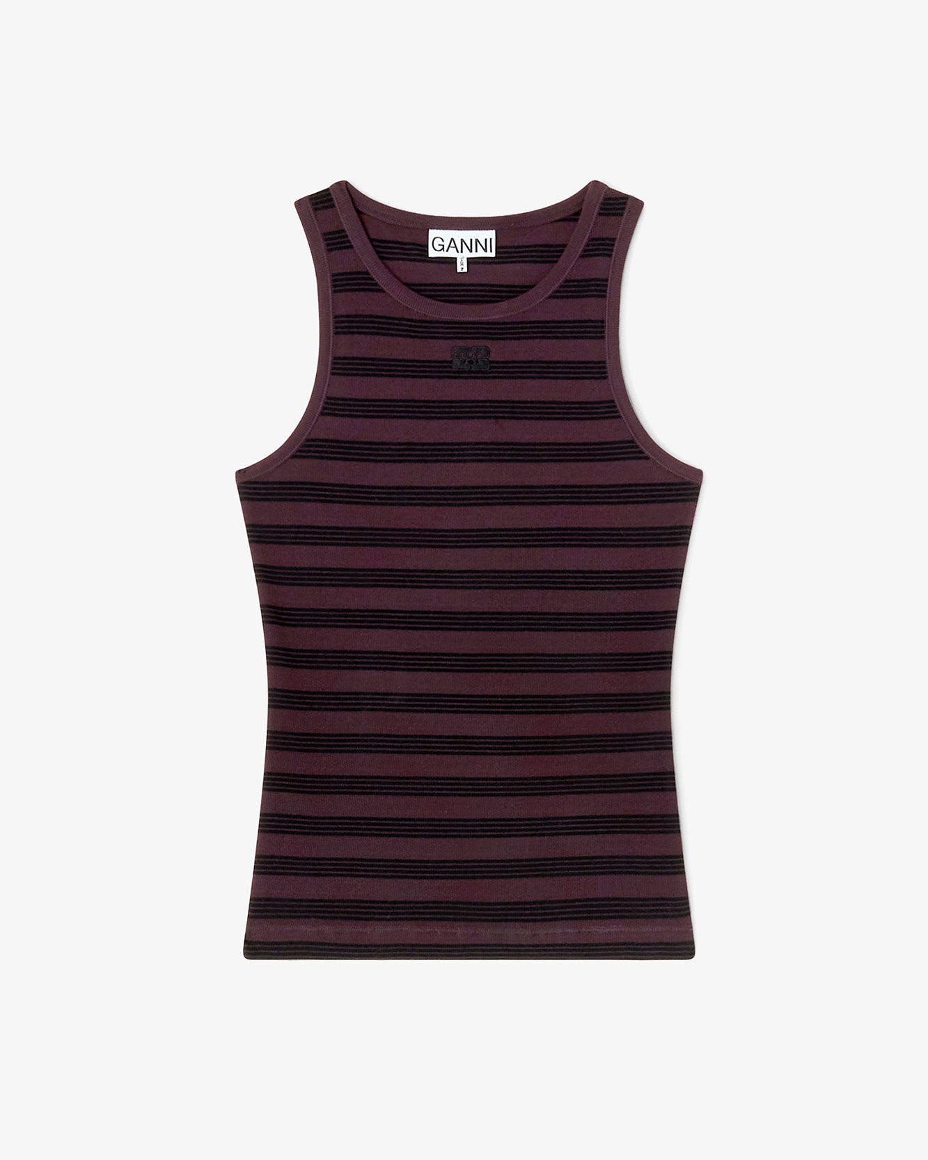 Geripptes Tanktop mit Streifen