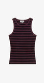 Geripptes Tanktop mit Streifen