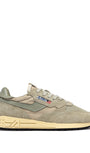 SNEAKERS REELWIND AUS NYLON UND WILDLEDER IN SPONGE UND SEA GRASS