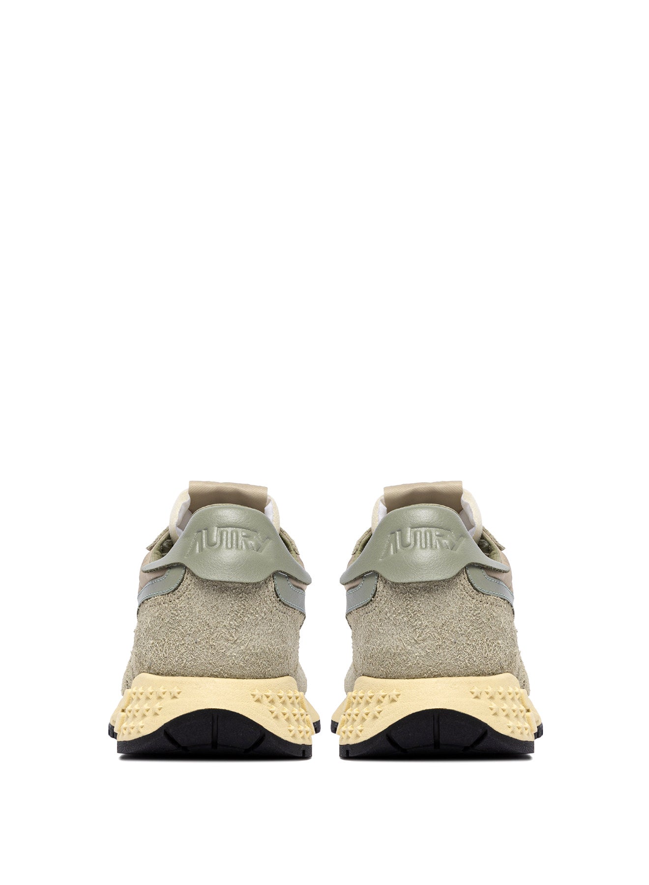 SNEAKERS REELWIND AUS NYLON UND WILDLEDER IN SPONGE UND SEA GRASS