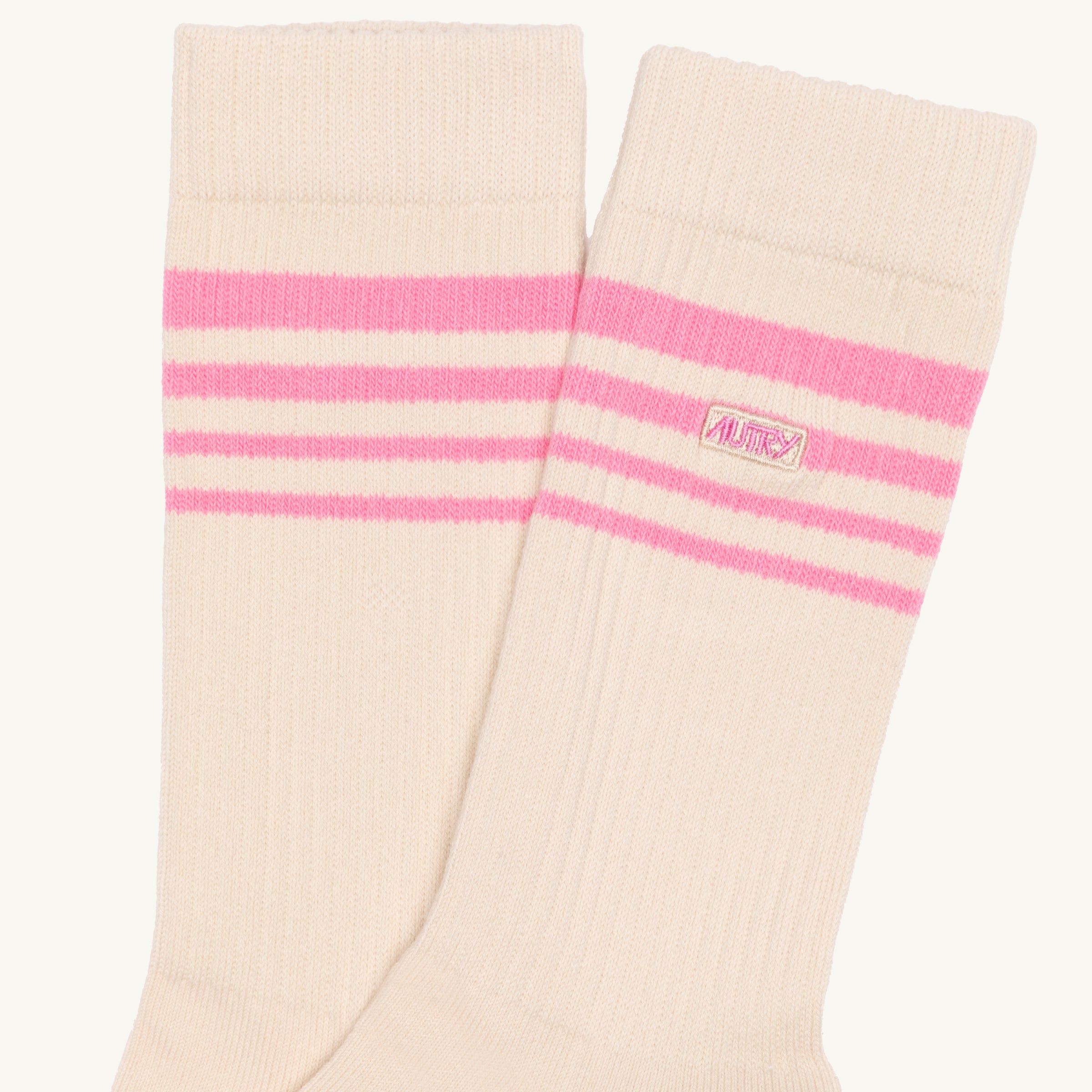 SOCKEN AUS JACQUARD MIT LOGO IN STREIFEN UNISEX