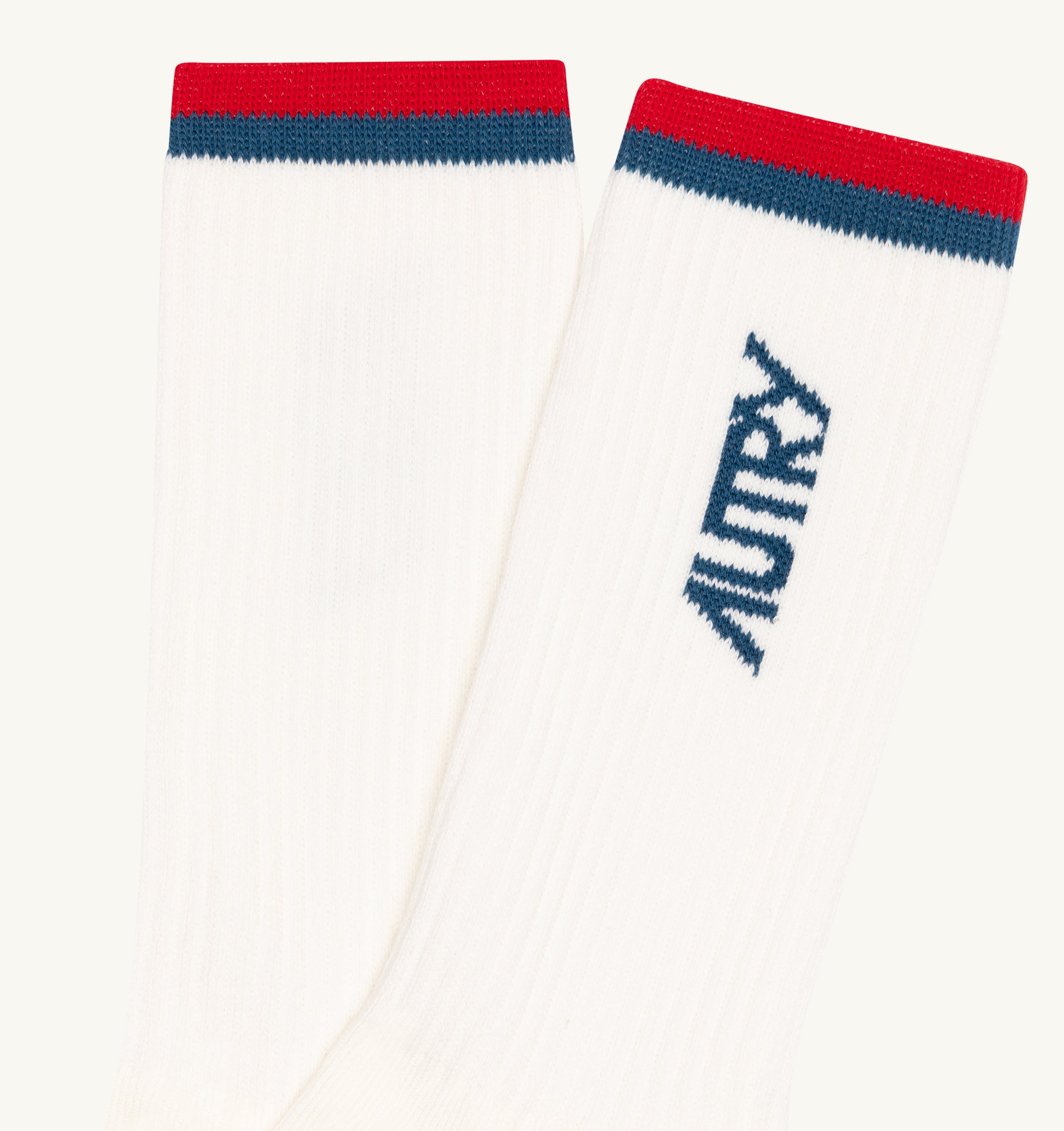 SOCKEN AUS JACQUARD MIT LOGO IN STREIFEN UNISEX
