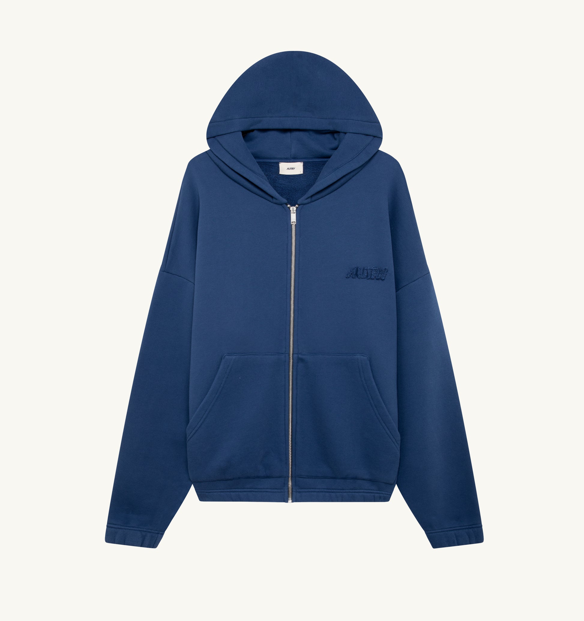 SWEATSHIRT MIT DURCHGEHENDEM REISSVERSCHLUSS KAPUZE UND LOGO UNISEX