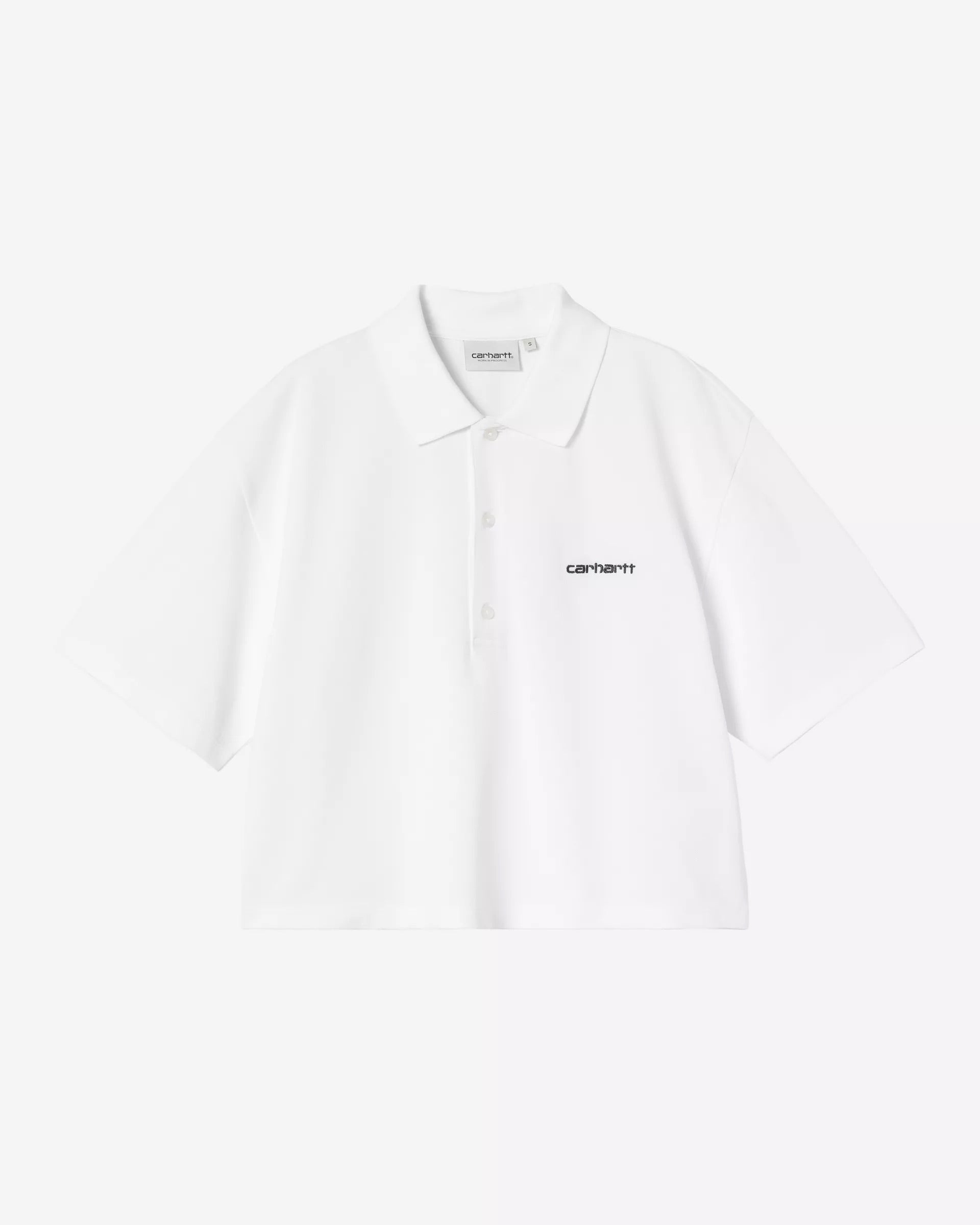 W' S/S Carhartt Script Polo T-Shirt