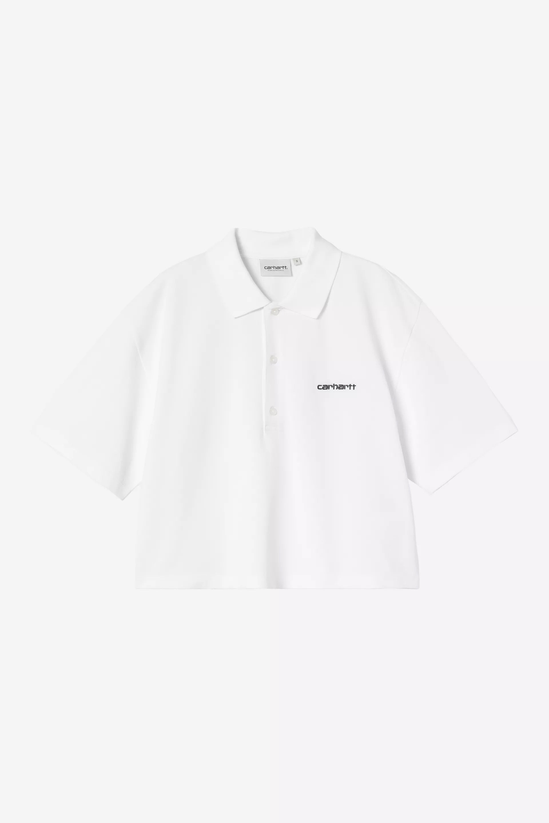 W' S/S Carhartt Script Polo T-Shirt