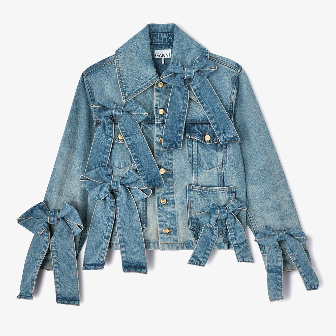 Jeansjacke aus leichtem Denim