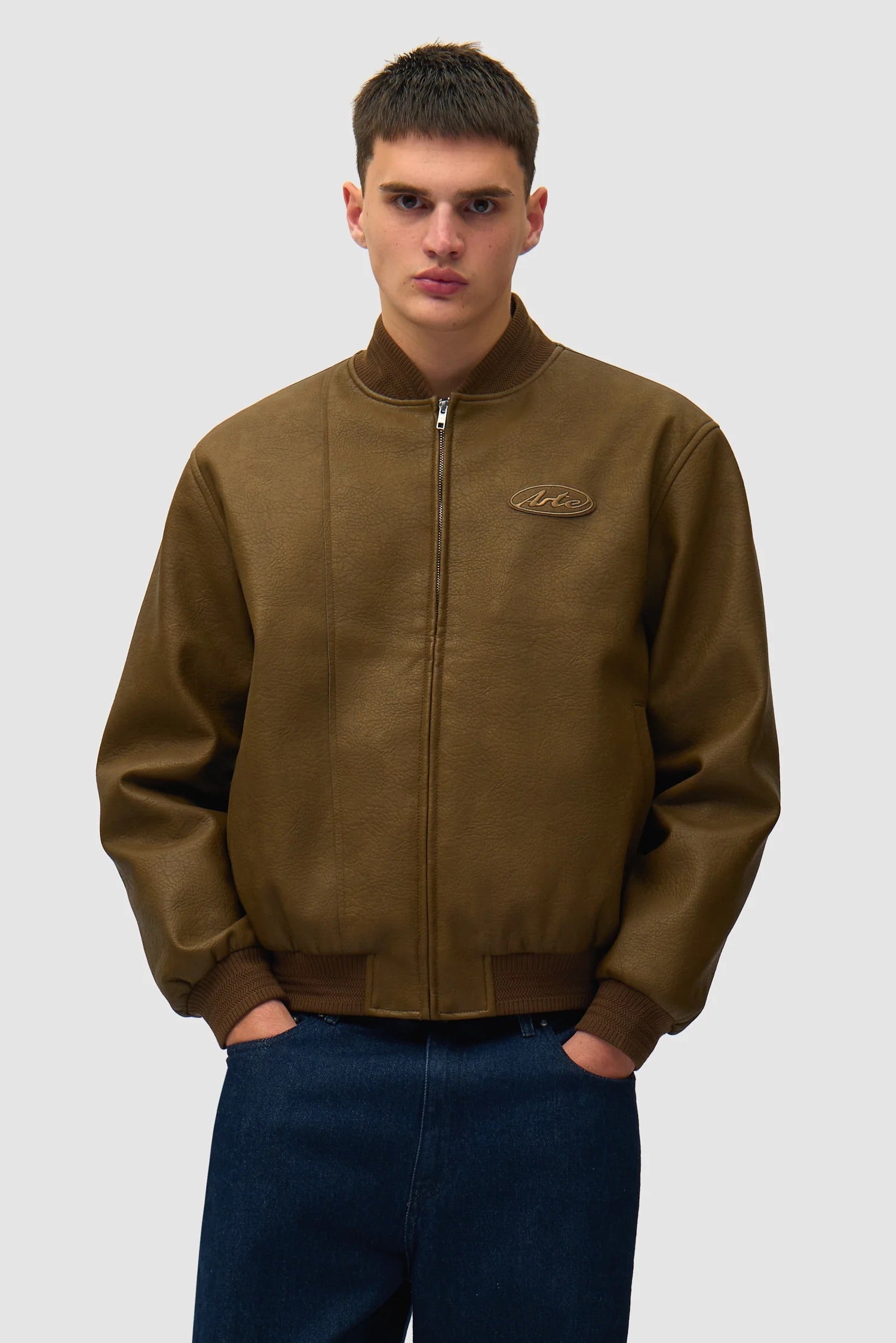 Leather Varsity Jacket