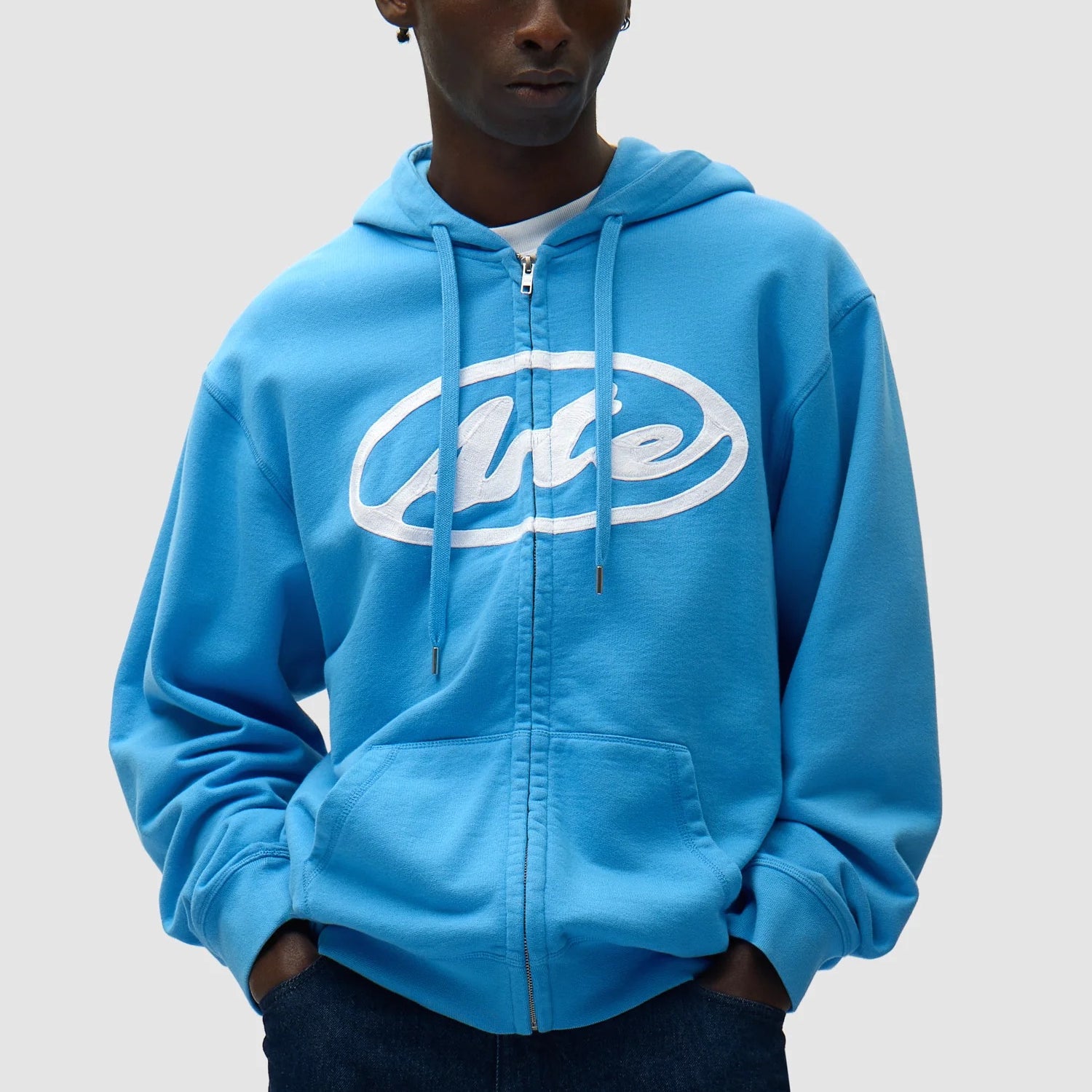 Circle Logo Zip Hoodie