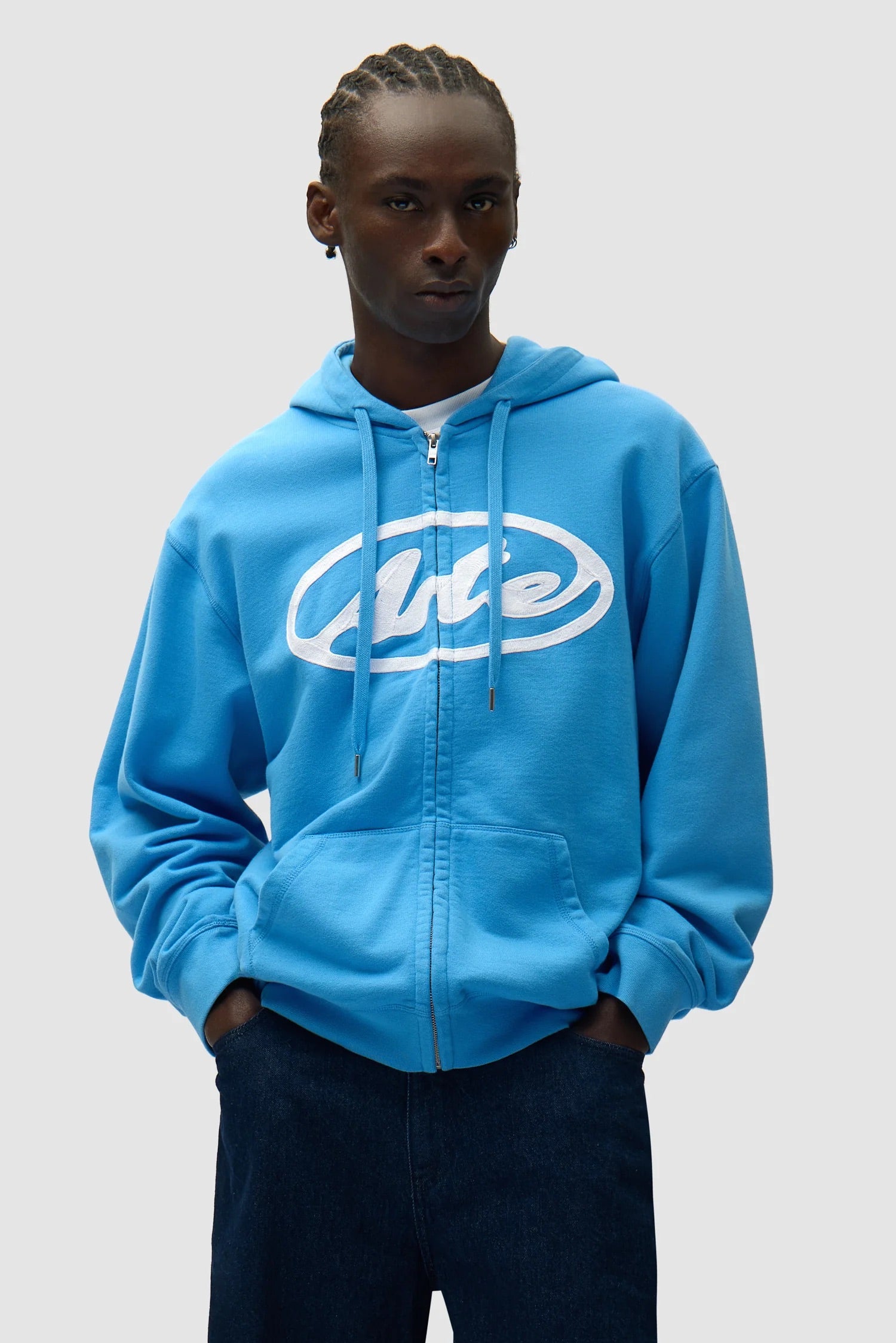 Circle Logo Zip Hoodie