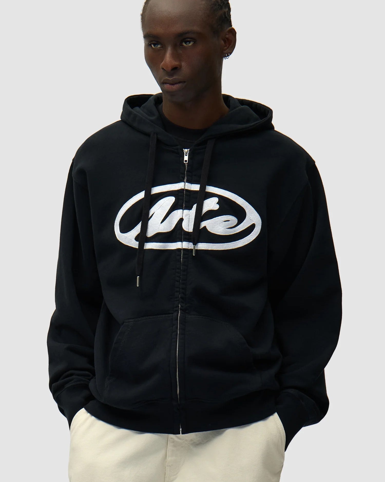 Circle Logo Zip Hoodie
