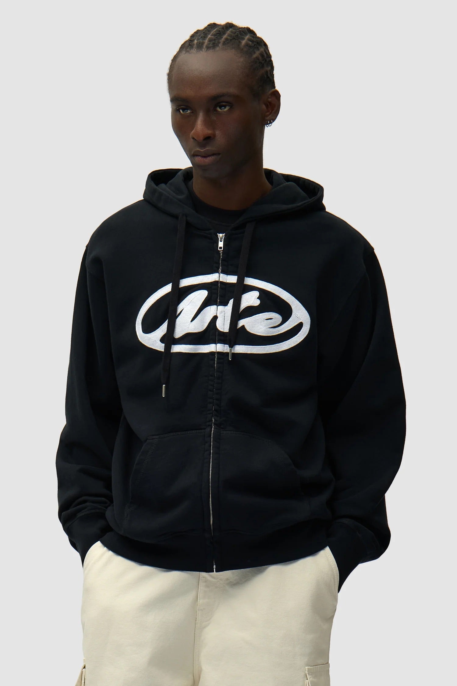 Circle Logo Zip Hoodie