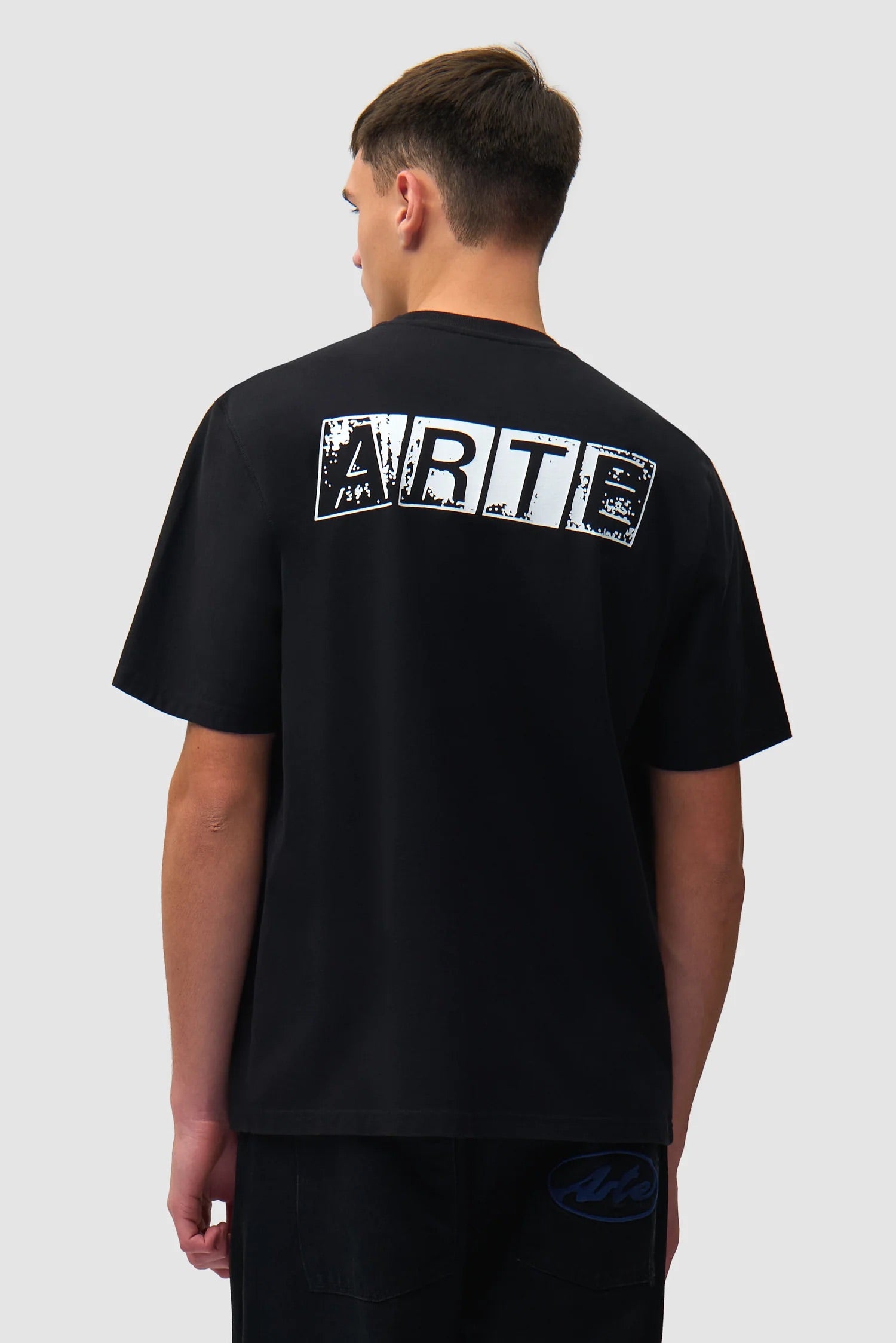 Faded Back Print T-shirt