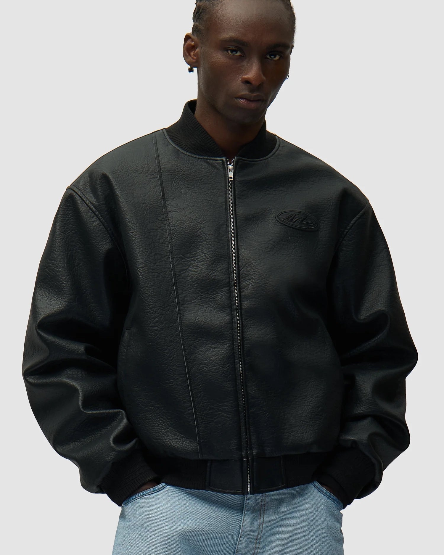 Leather Varsity Jacket