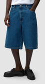 Round pocket Denim Shorts
