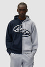 Split Patch Zip Hoodie