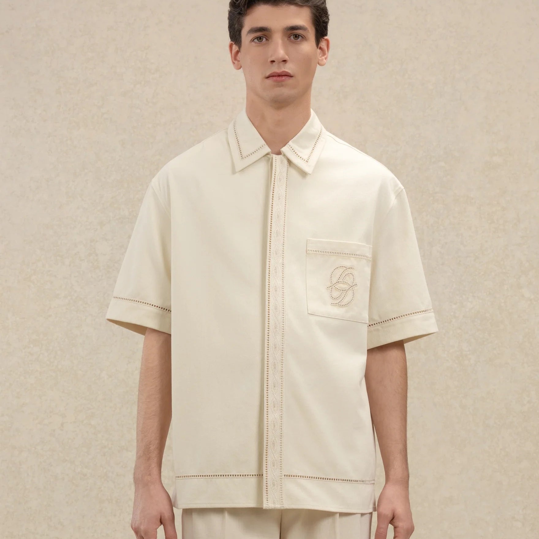 Chemise Broderie D Miroir Coton