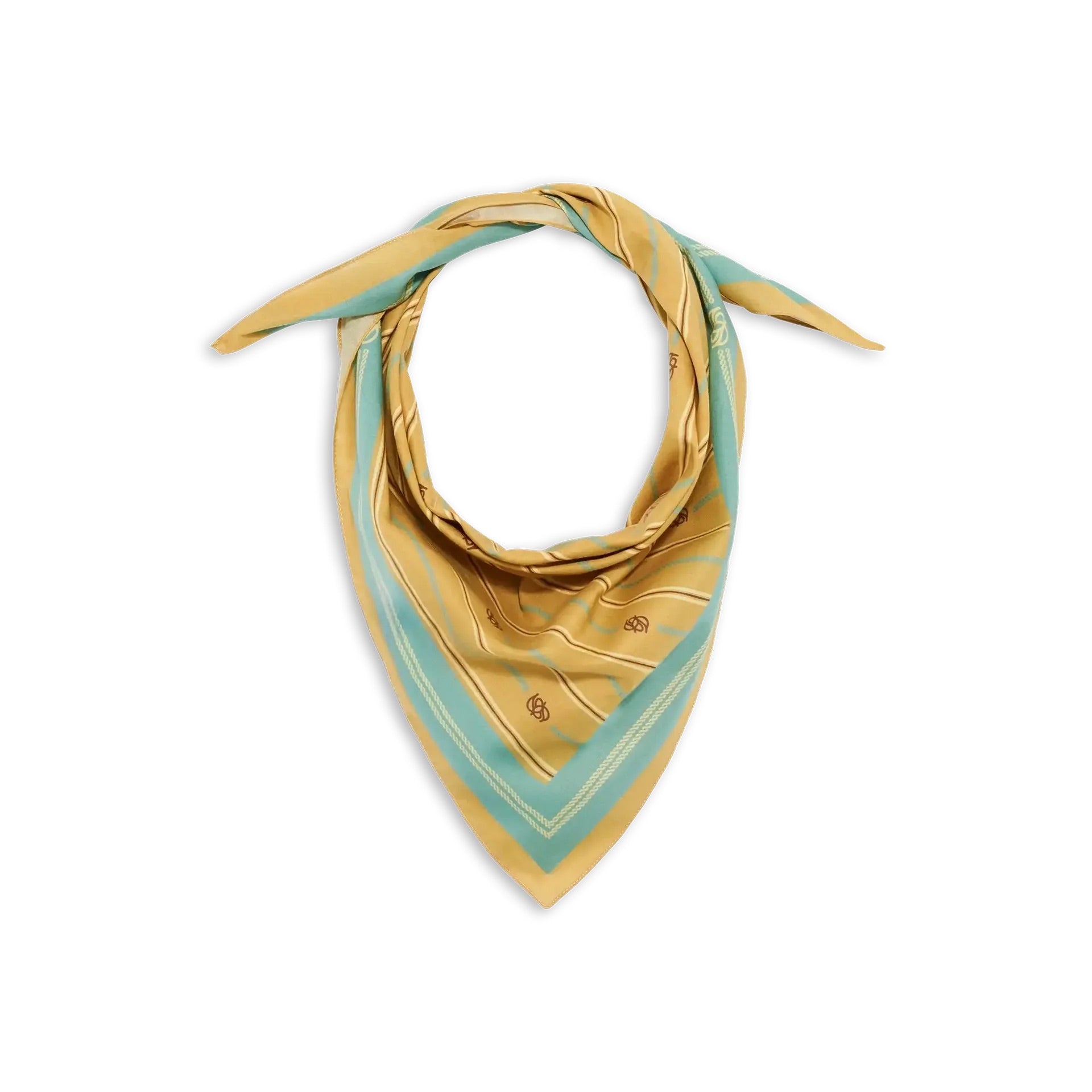 Foulard Rayure Monogramme