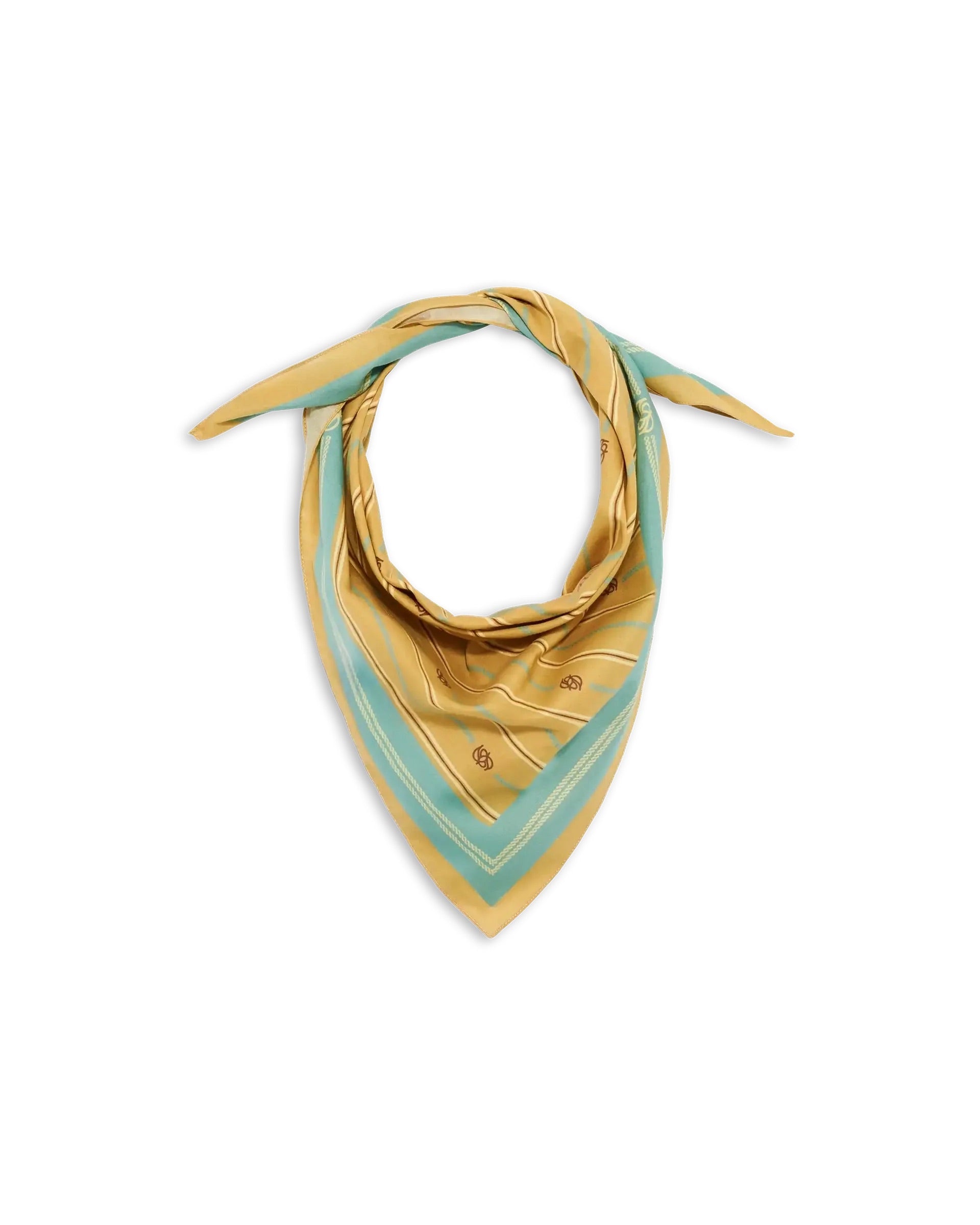 Foulard Rayure Monogramme