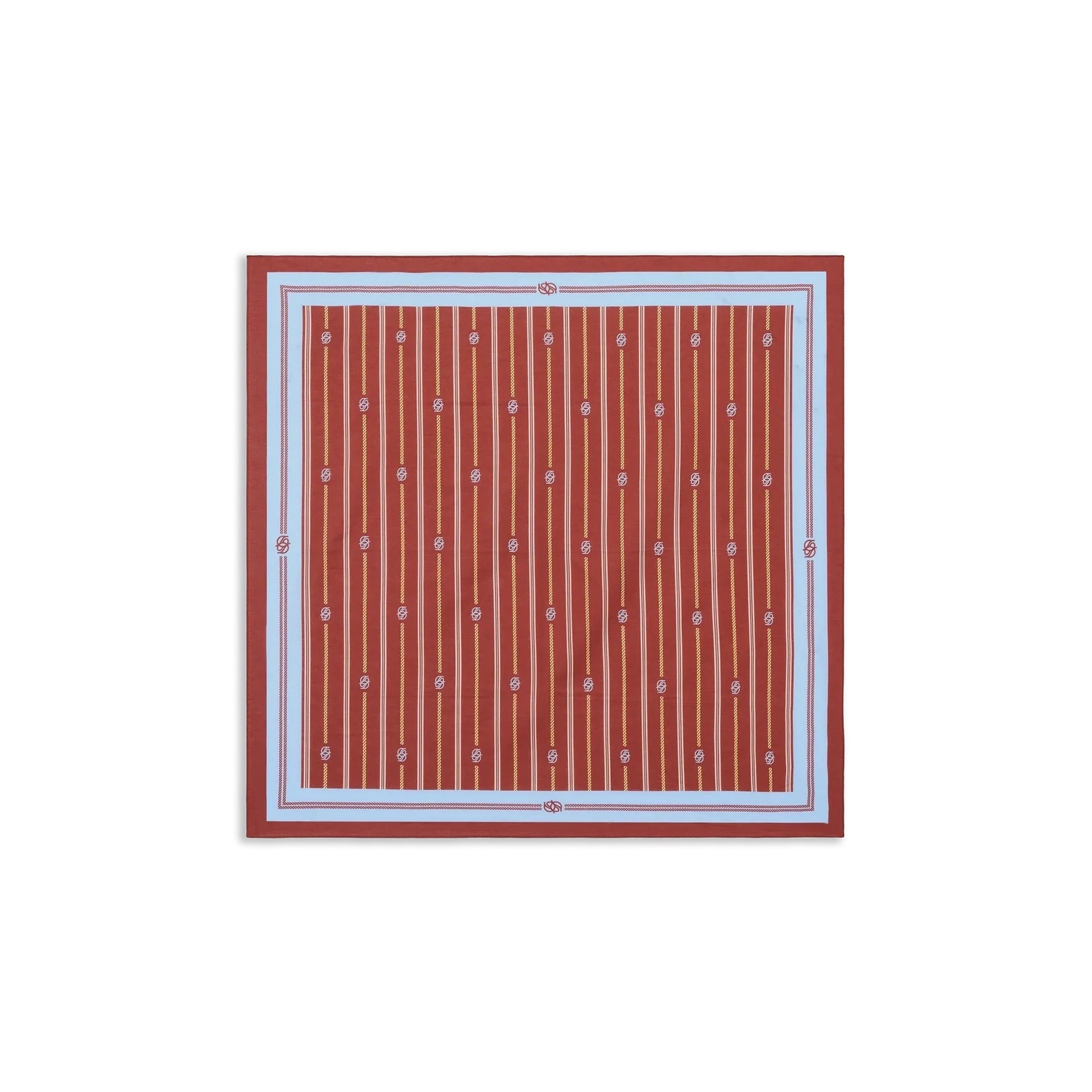 Foulard Rayure Monogramme