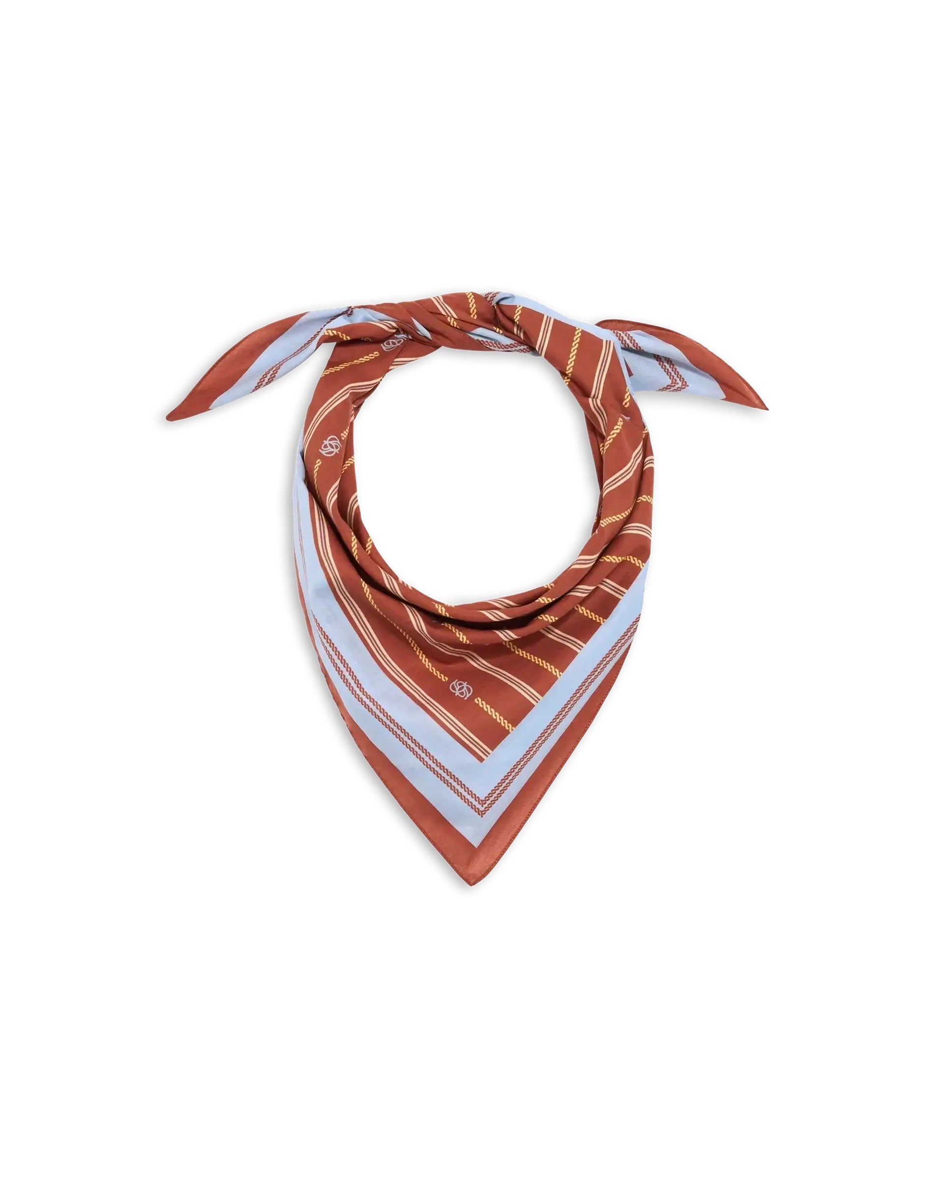 Foulard Rayure Monogramme