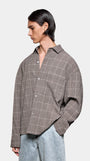 SEERSUCKER CHECK BOX DRESS SHIRT
