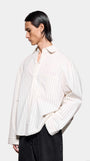 SEERSUCKER STRIPE BOX DRESS SHIRT