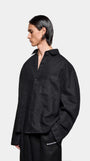 LINEN BOX DRESS SHIRT