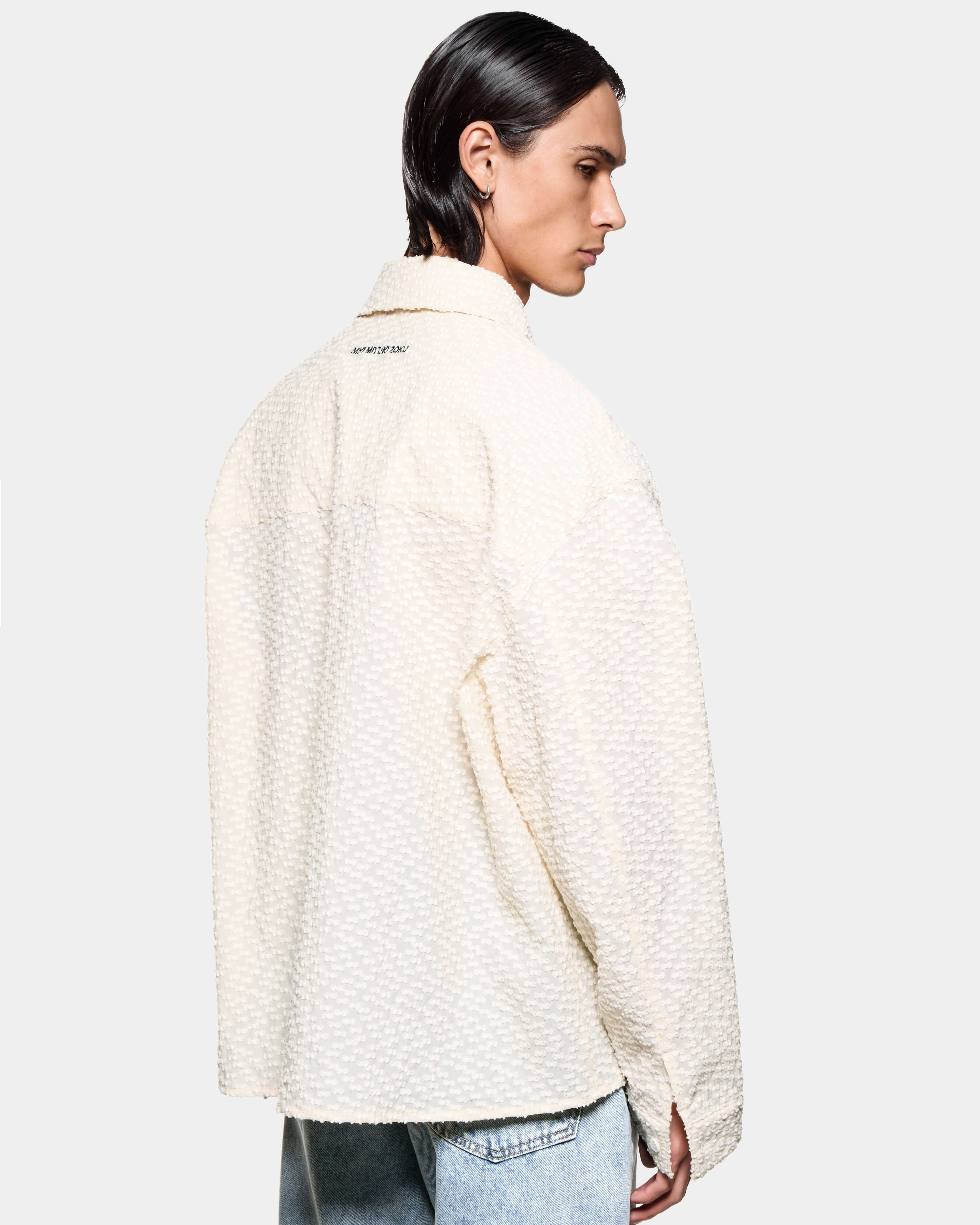 RIBBON JACQUARD BOX DRESS SHIRT
