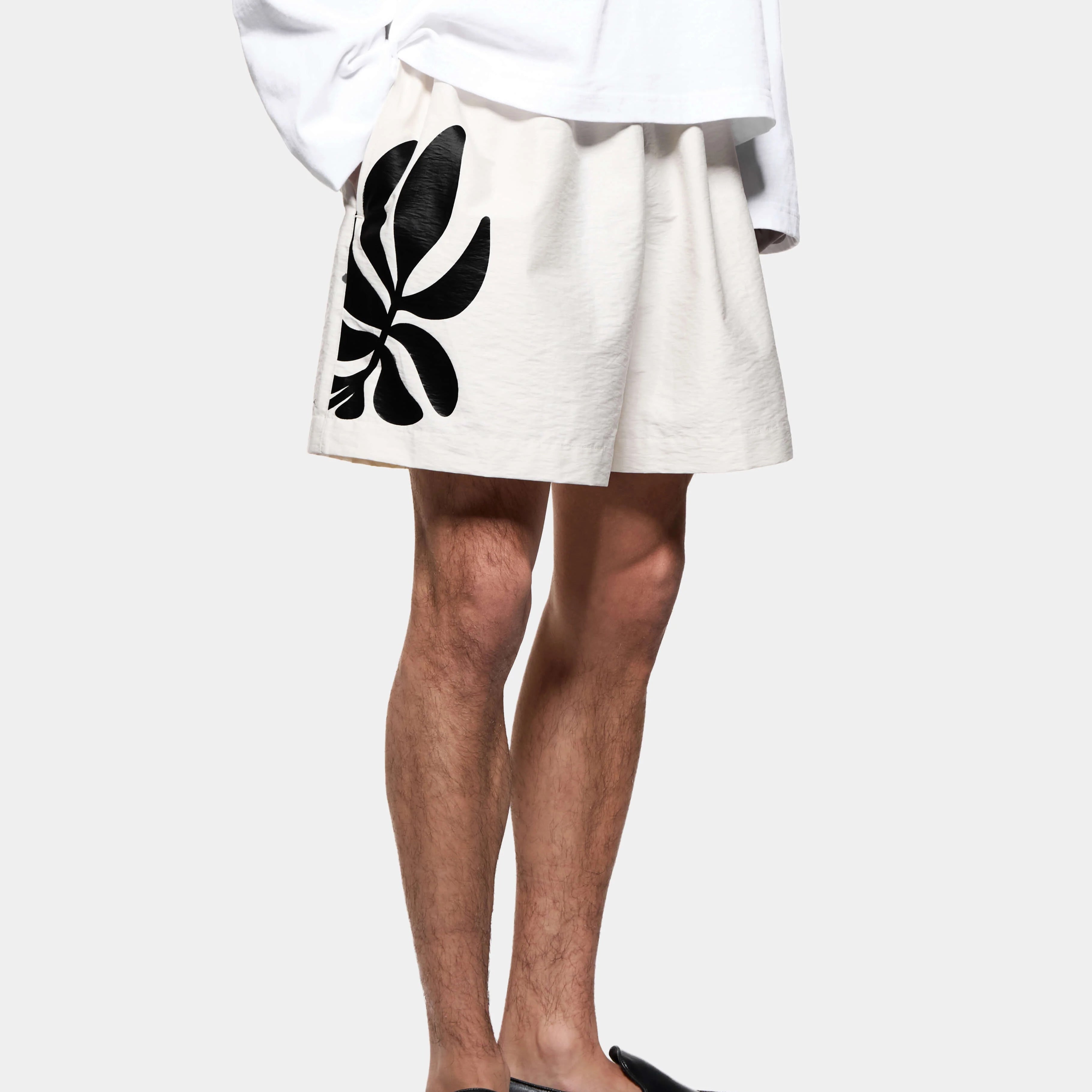 BOTANICAL PRINT WIDE LEG SHORTS