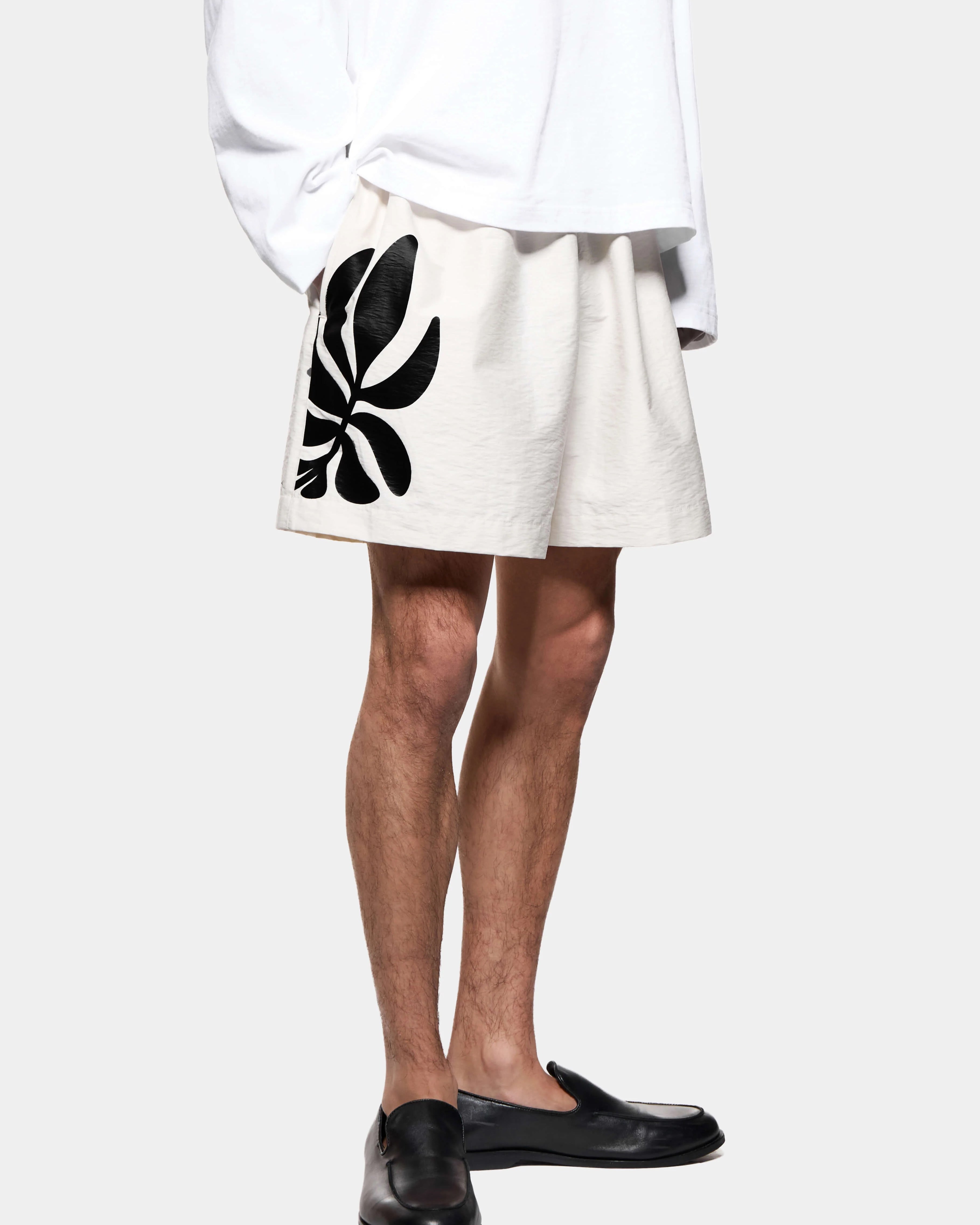 BOTANICAL PRINT WIDE LEG SHORTS