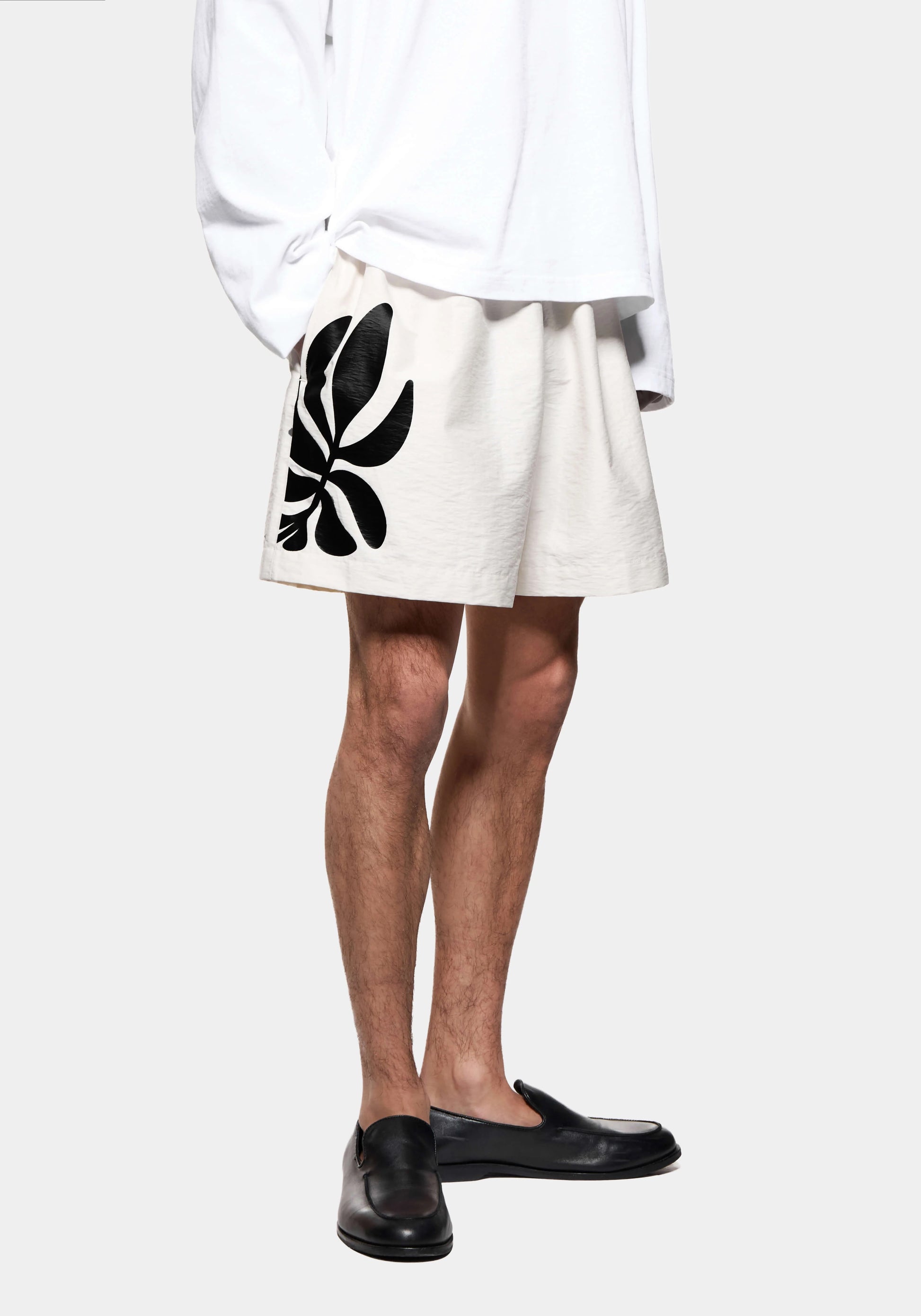 BOTANICAL PRINT WIDE LEG SHORTS