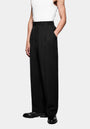 PLEATED SUIT PANTS