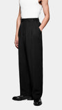 PLEATED SUIT PANTS