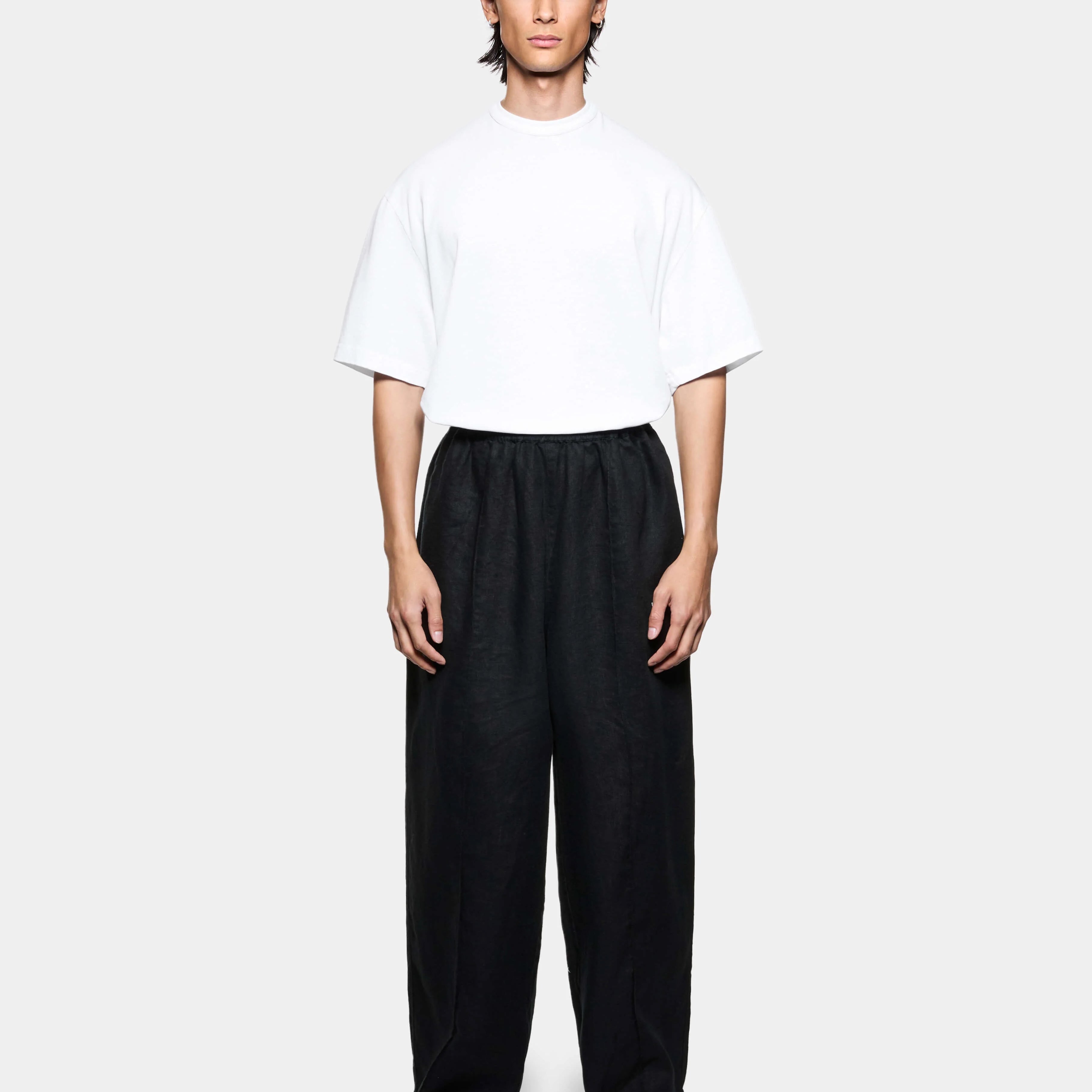 LINEN WIDE LEG PANTS