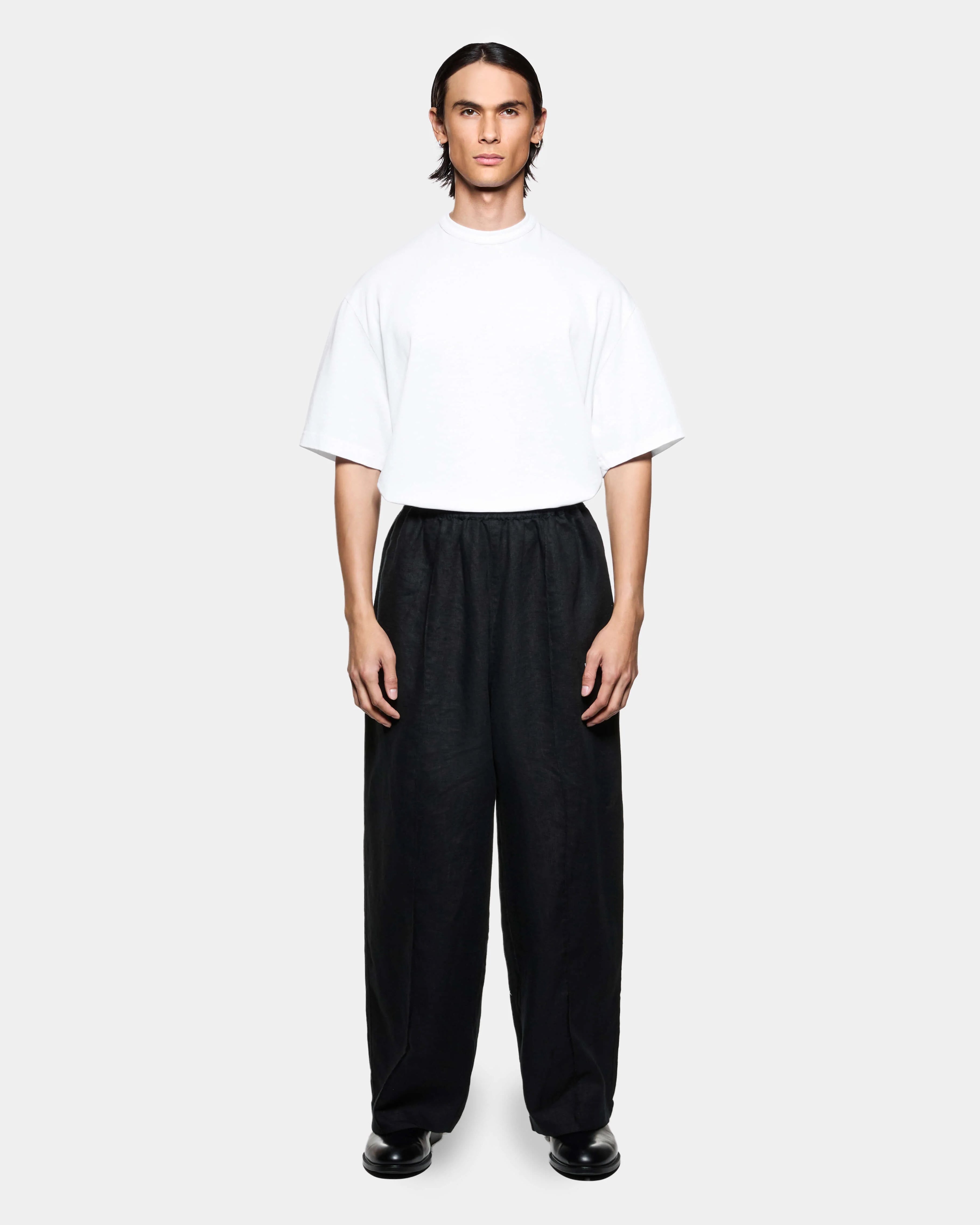 LINEN WIDE LEG PANTS