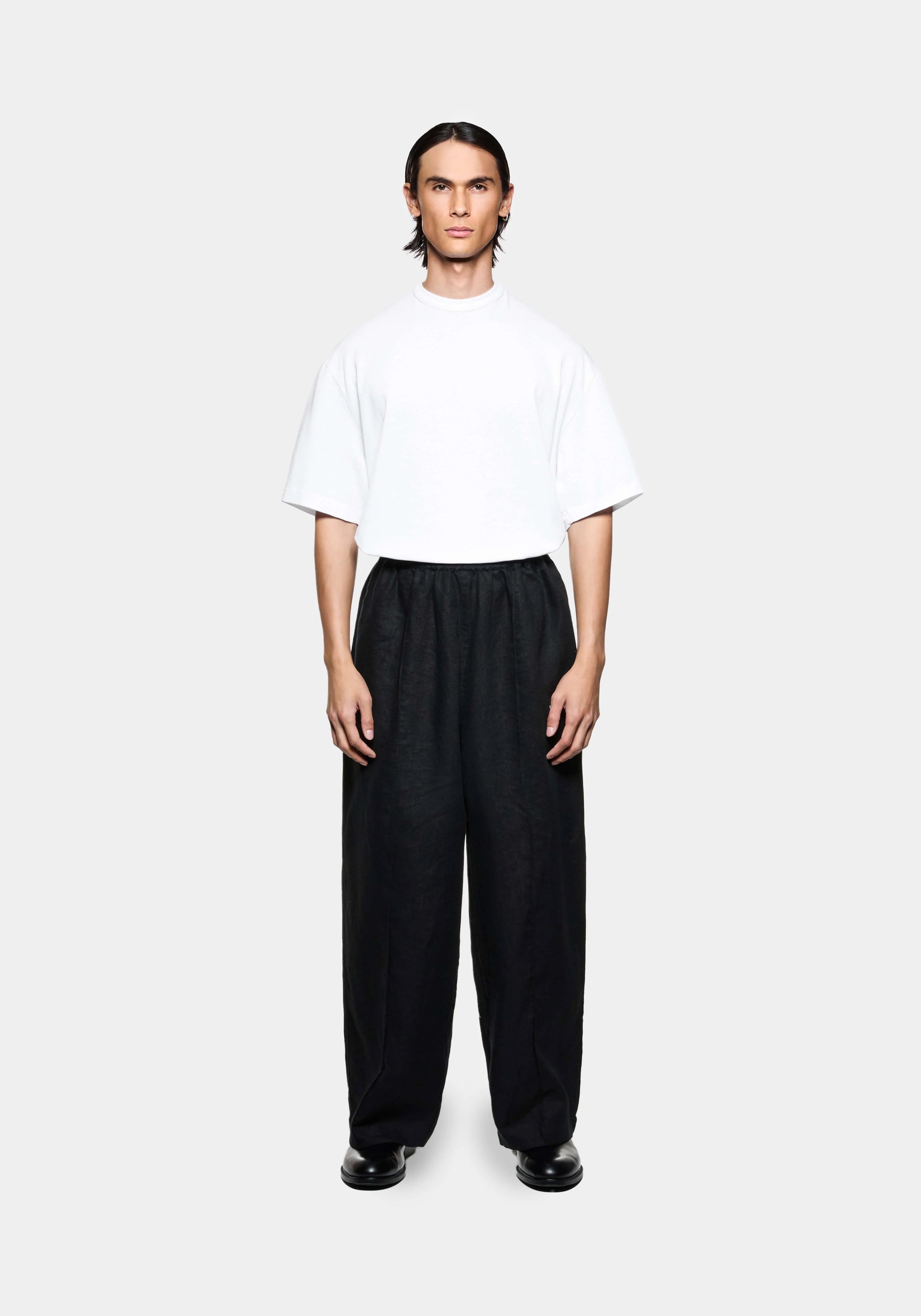 LINEN WIDE LEG PANTS