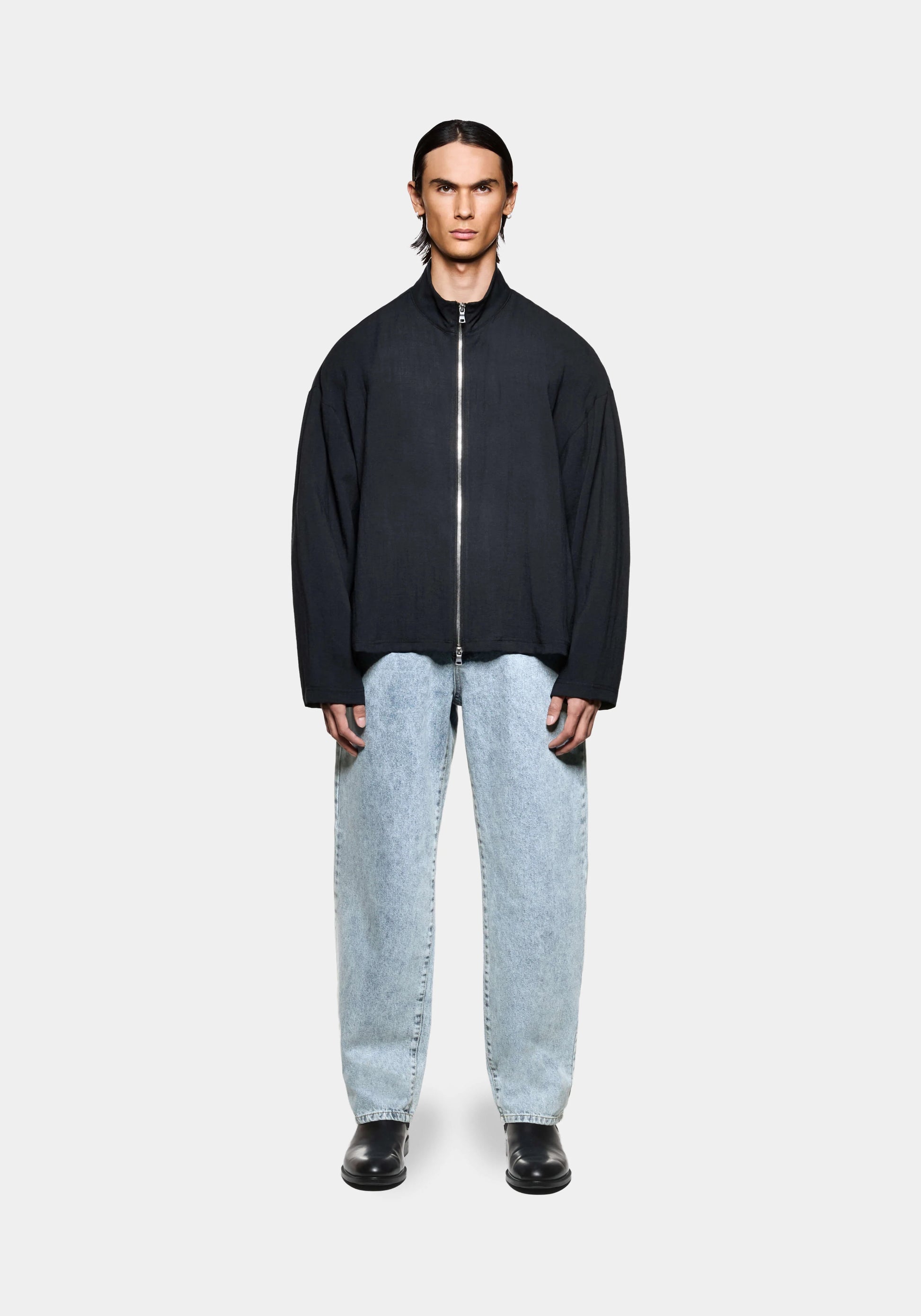 DRAPE SLUB TRACK JACKET