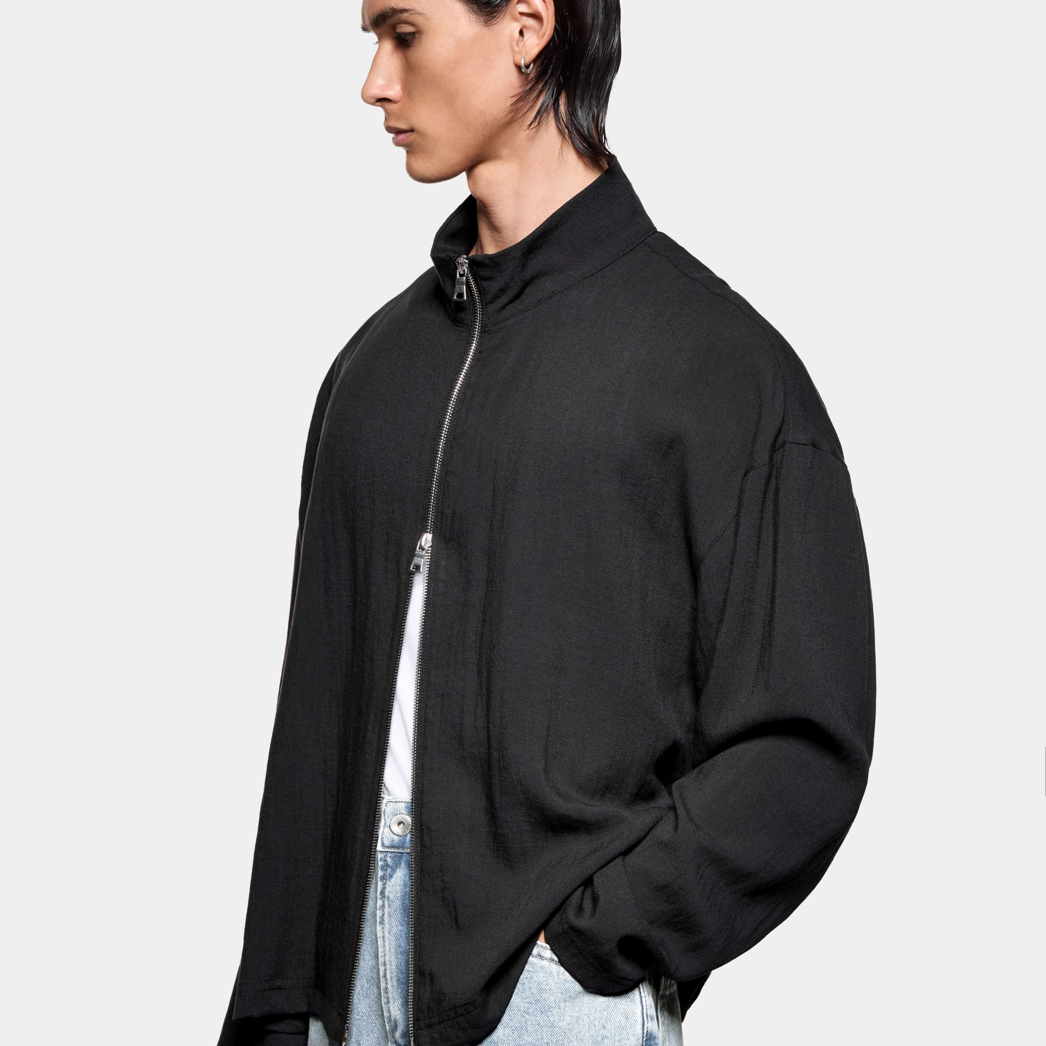 DRAPE SLUB TRACK JACKET